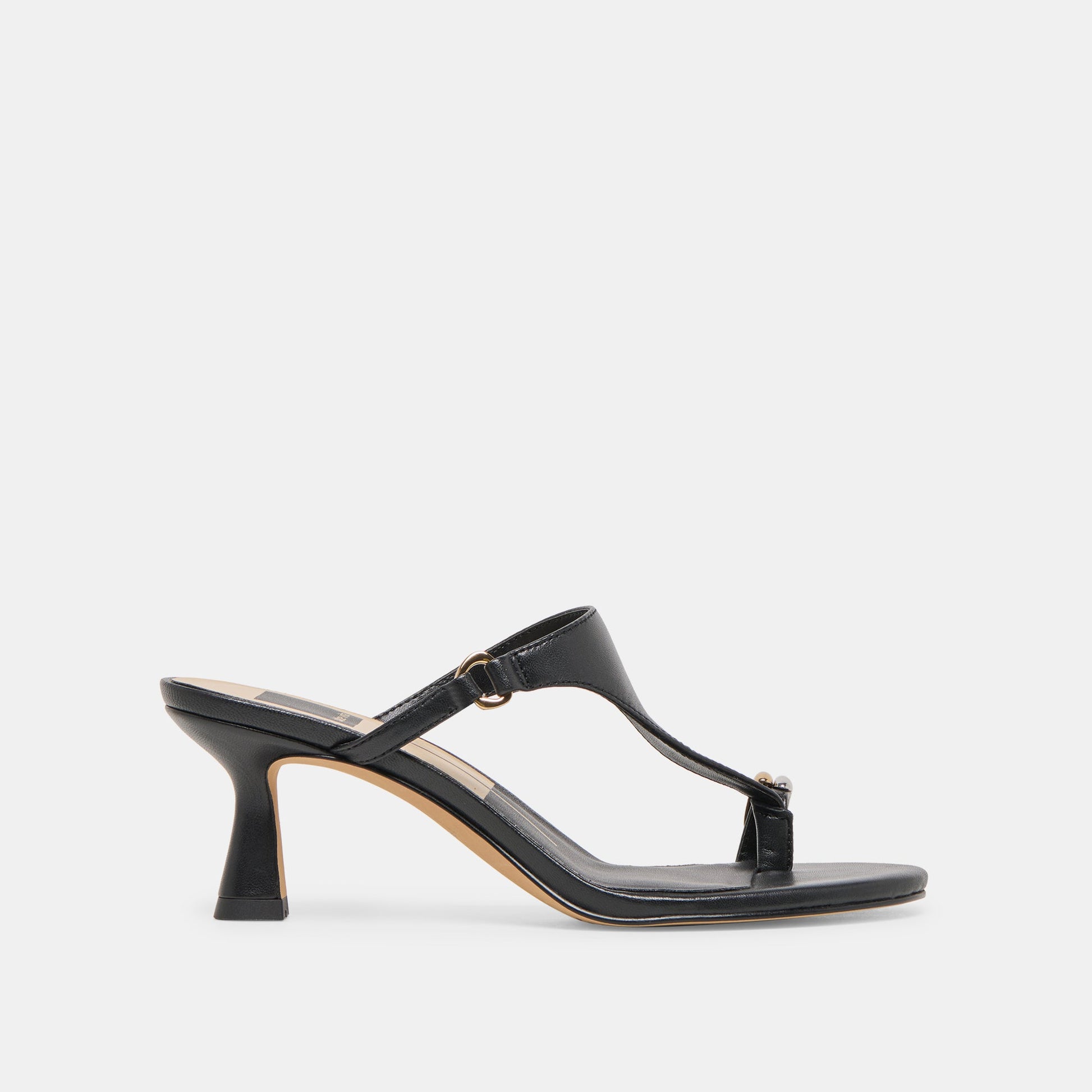 Derrel Black Leather Heels Dolce Vita Sale