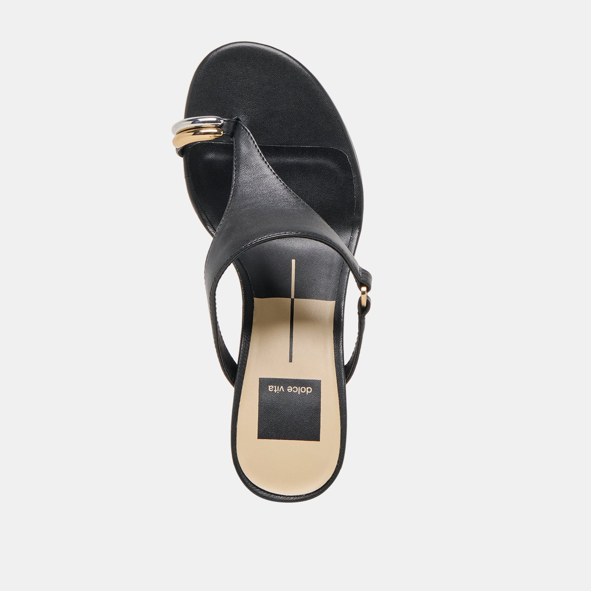 Derrel Black Leather Heels Dolce Vita Sale