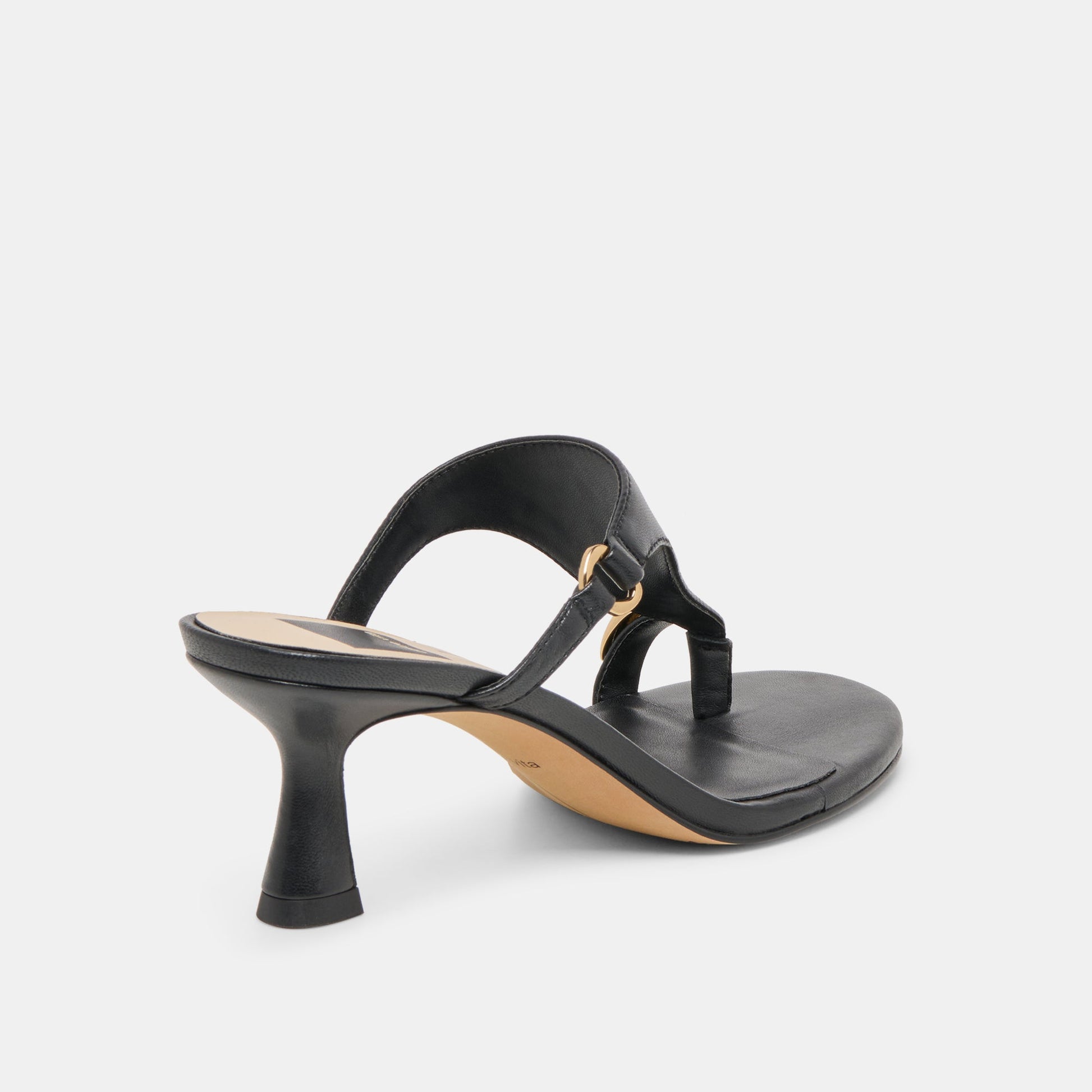 Derrel Black Leather Heels Dolce Vita Sale