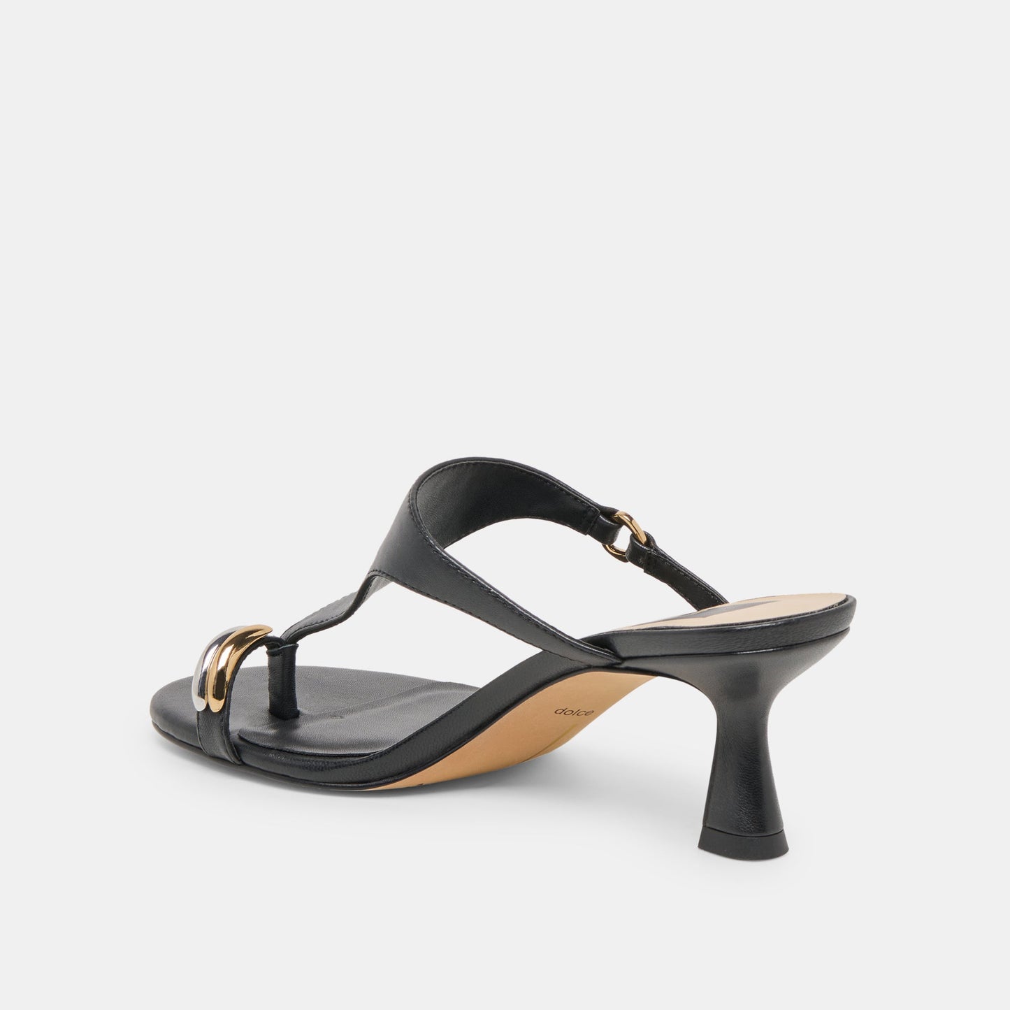 Derrel Black Leather Heels Dolce Vita Sale