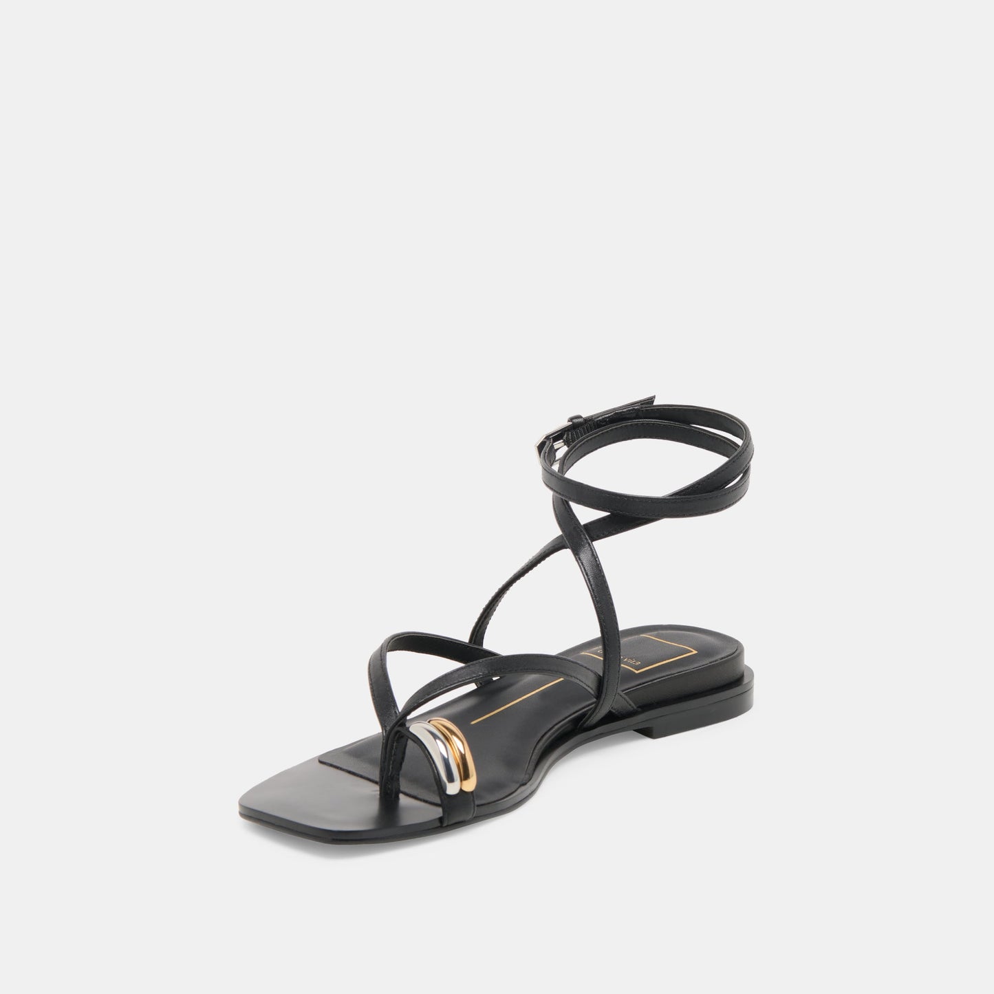 Tyrice Black Leather Sandals Dolce Vita New