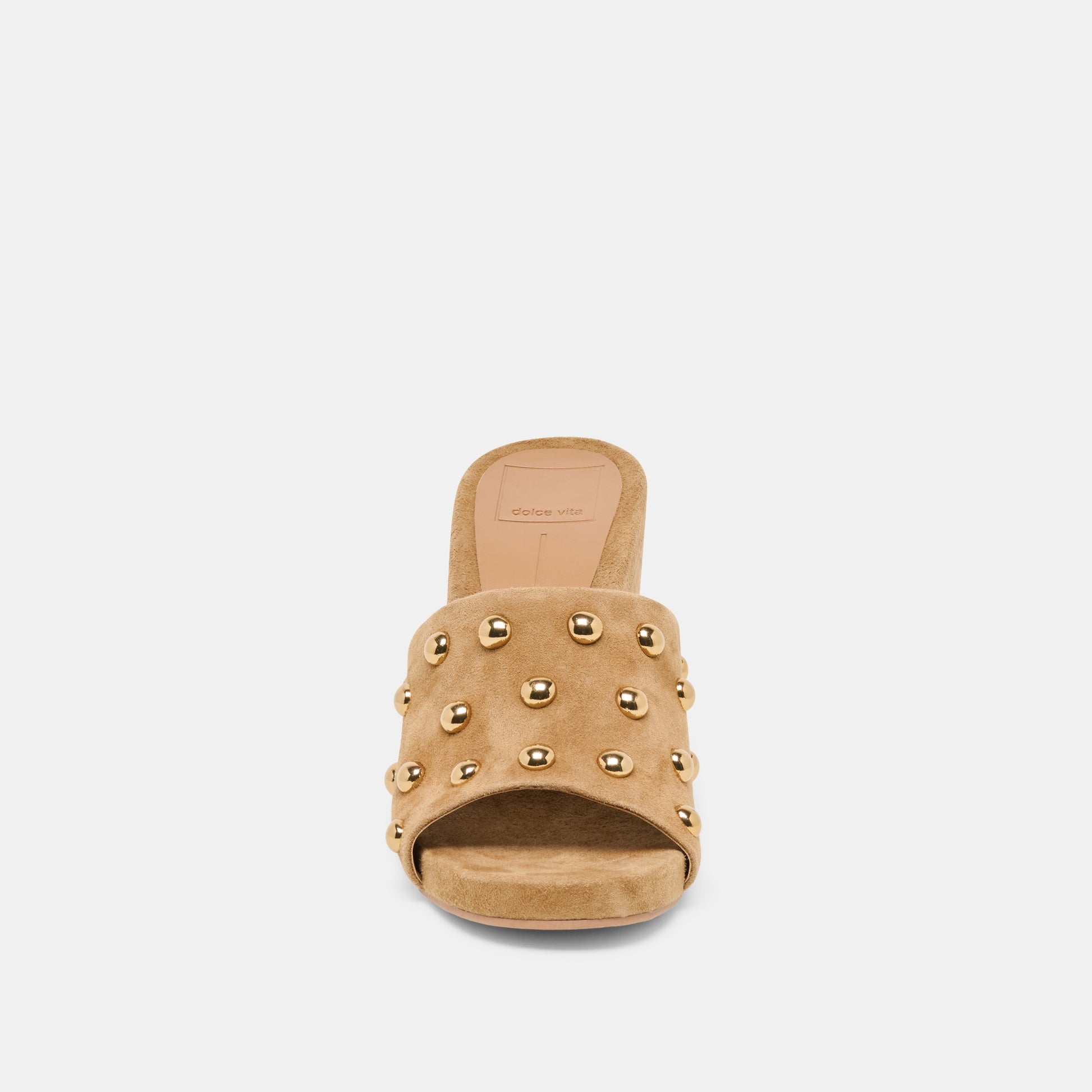 Holta Stud Lt Brown Suede Wedges Dolce Vita Online