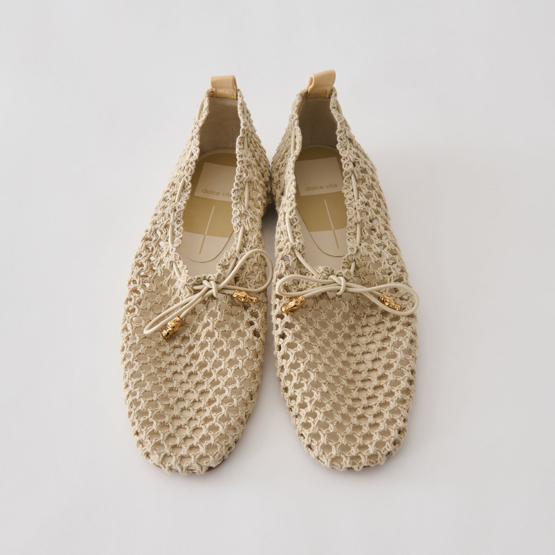 Kaylyn Oatmeal Crochet Flats Dolce Vita Sale