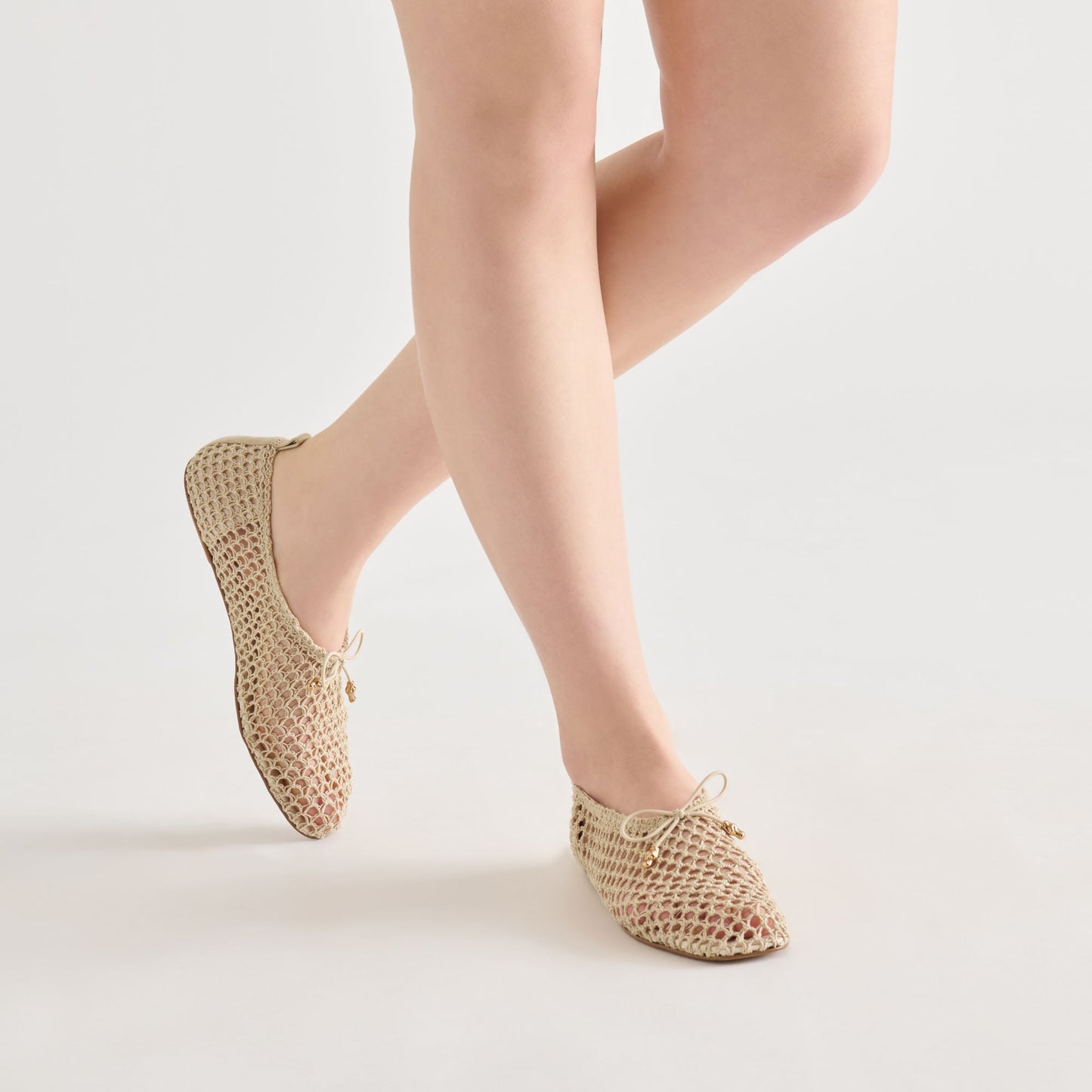 Kaylyn Oatmeal Crochet Flats Dolce Vita Sale