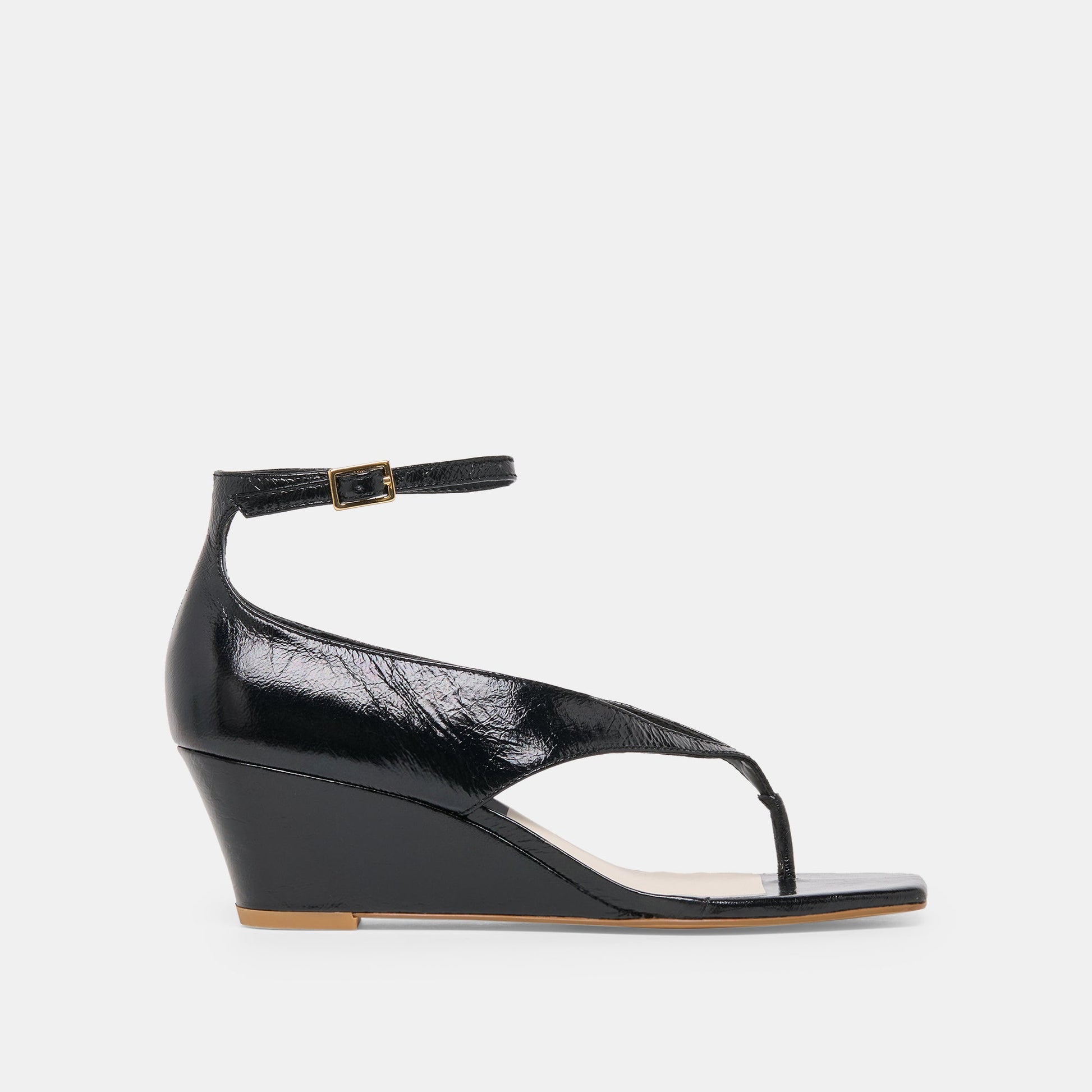 Quinny Black Leather Wedges Dolce Vita Outlet