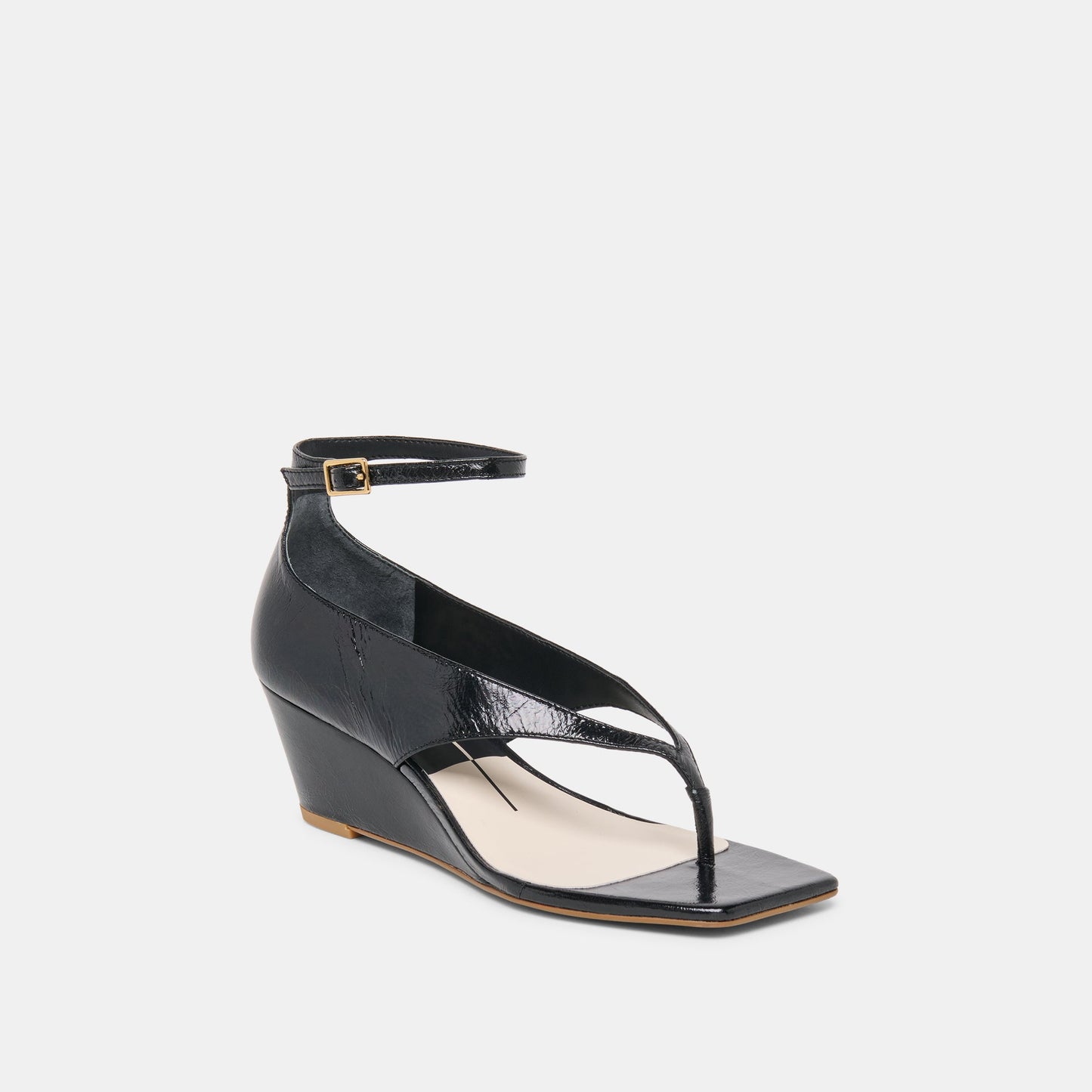 Quinny Black Leather Wedges Dolce Vita Outlet