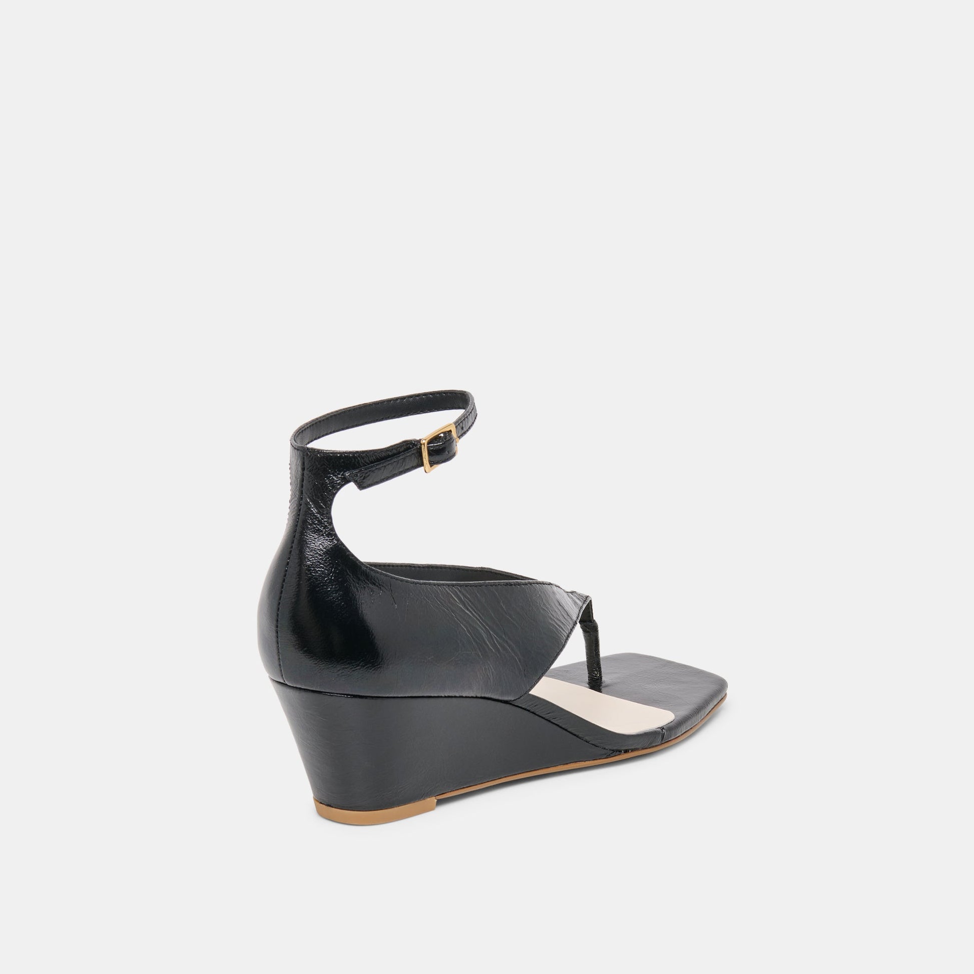 Quinny Black Leather Wedges Dolce Vita Outlet