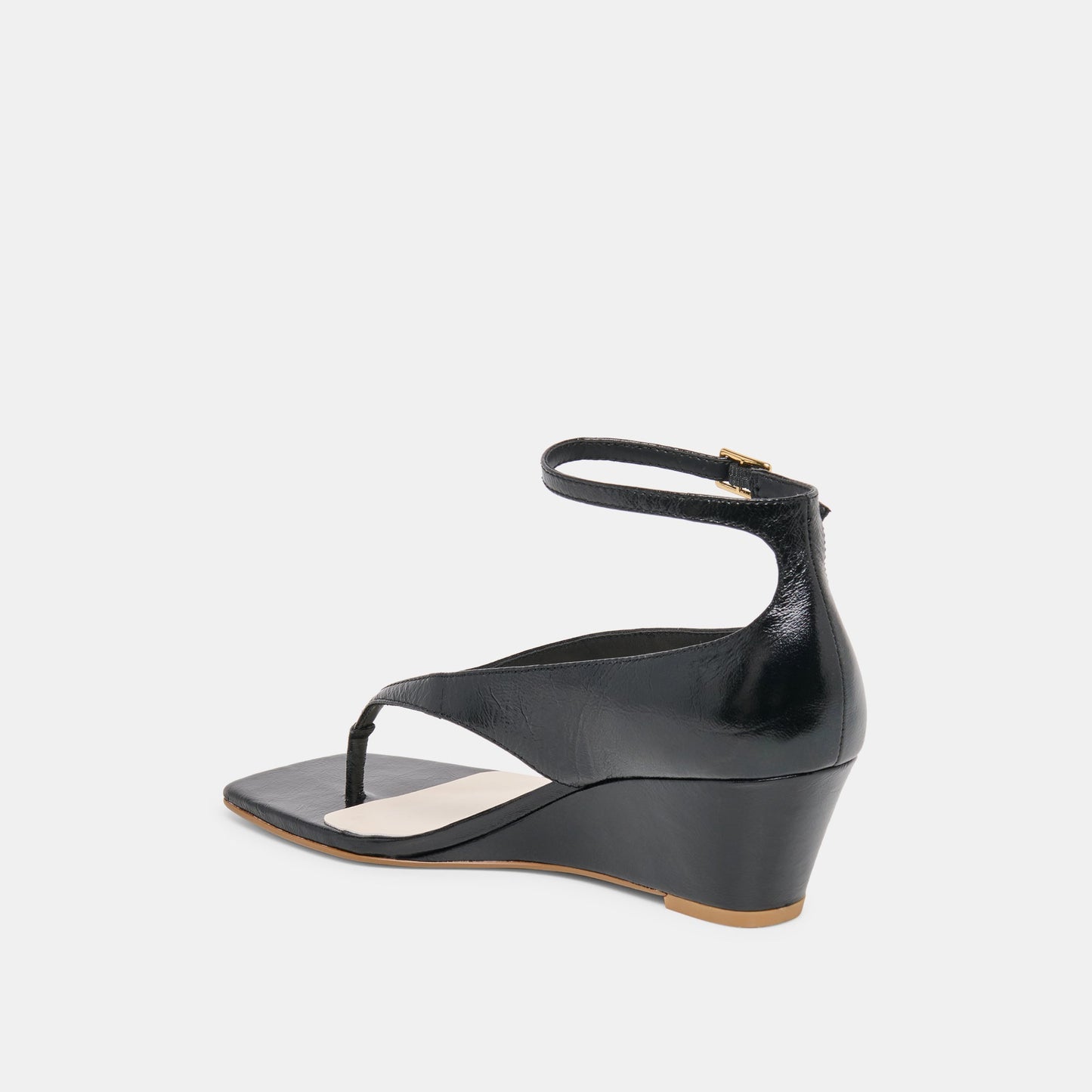 Quinny Black Leather Wedges Dolce Vita Outlet