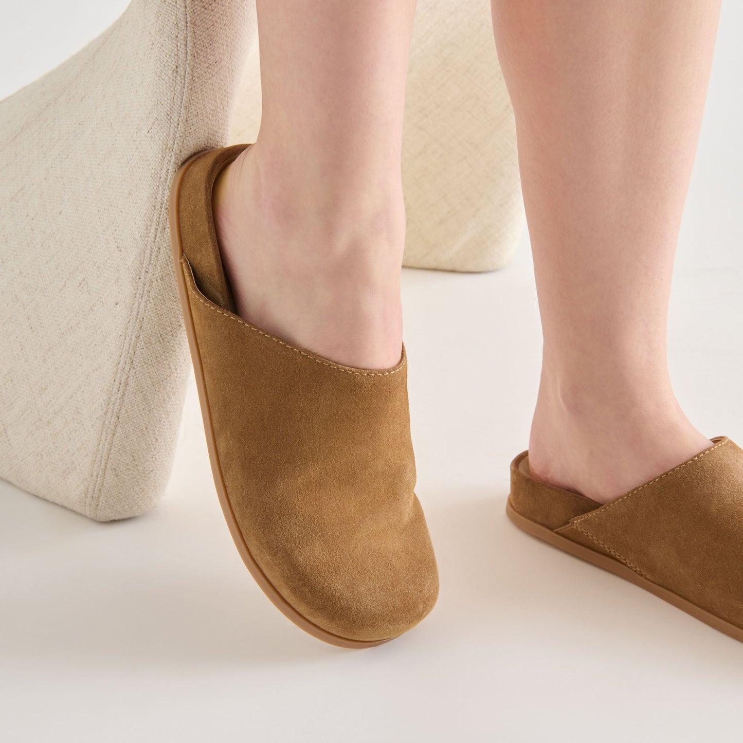 Joney Lt Brown Suede Flats Dolce Vita New