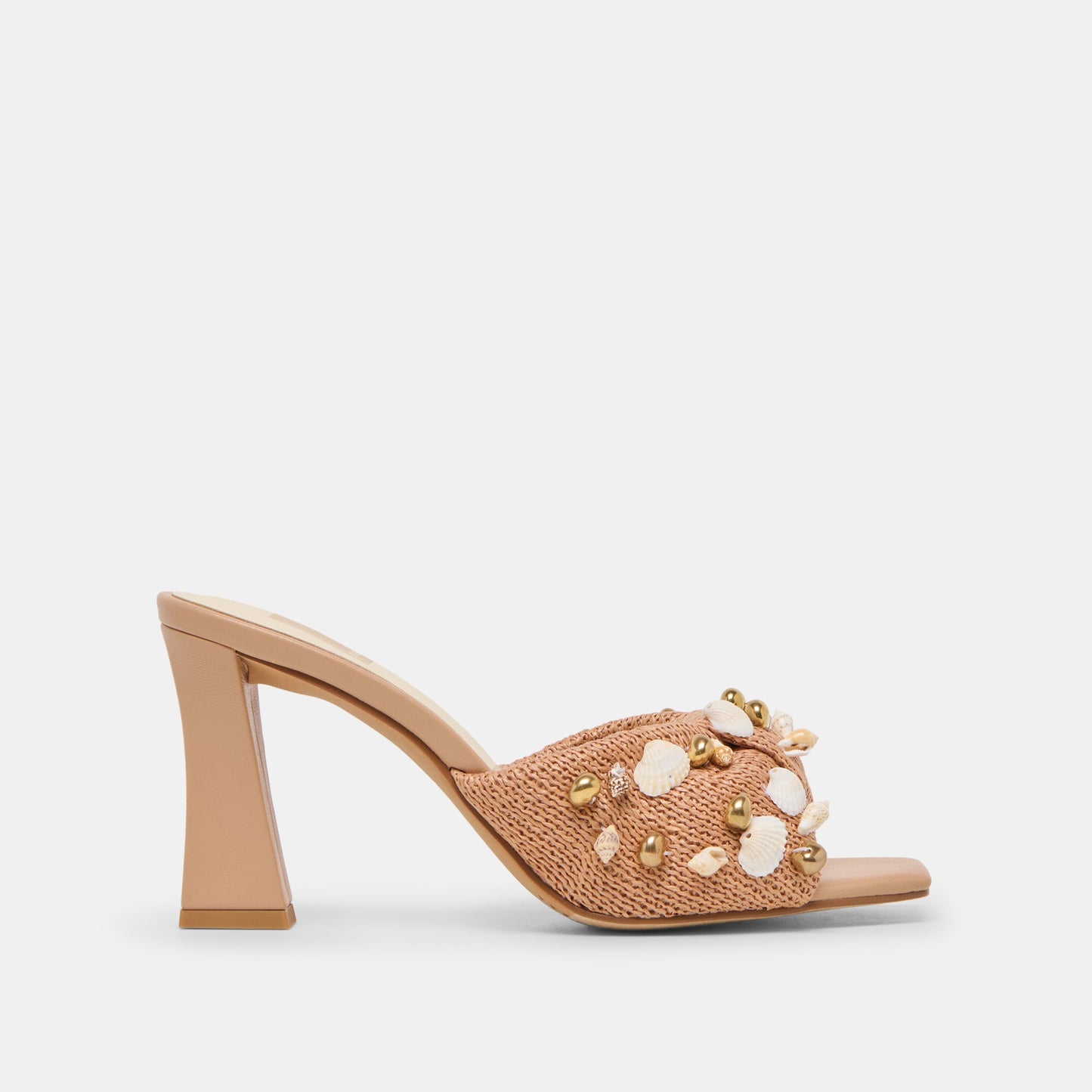 Tylah Toffee Beaded Raffia Heels Dolce Vita Sale
