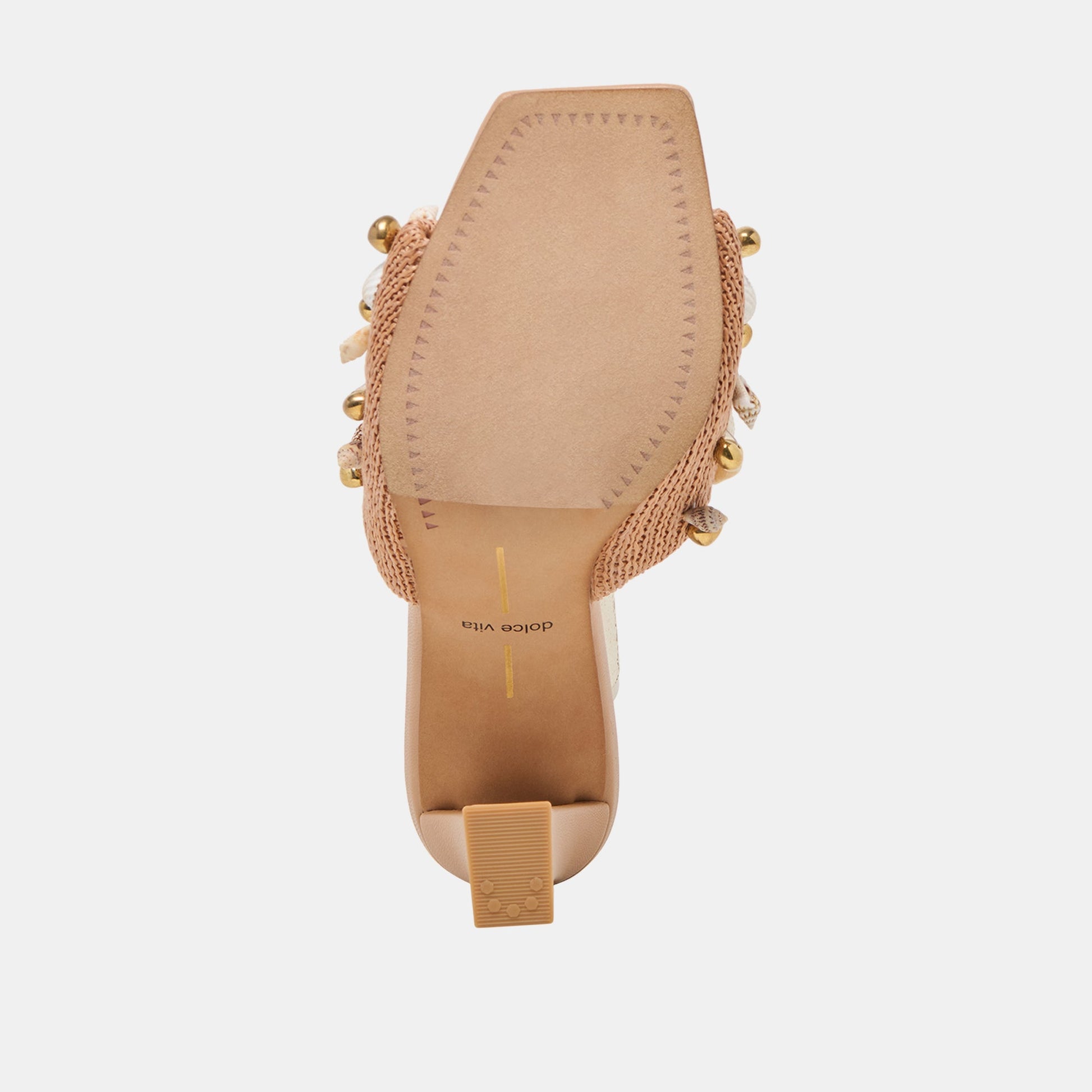 Tylah Toffee Beaded Raffia Heels Dolce Vita Sale
