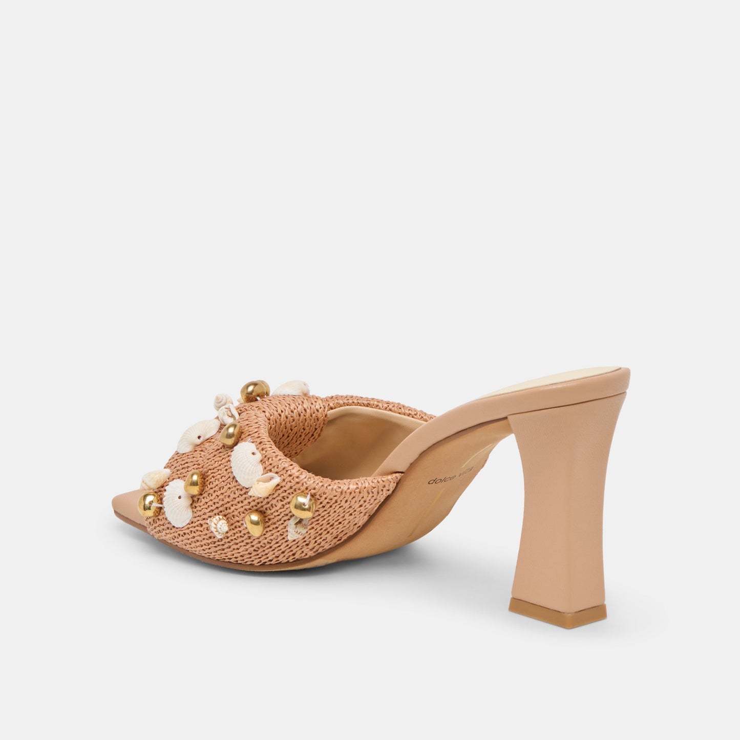 Tylah Toffee Beaded Raffia Heels Dolce Vita Sale