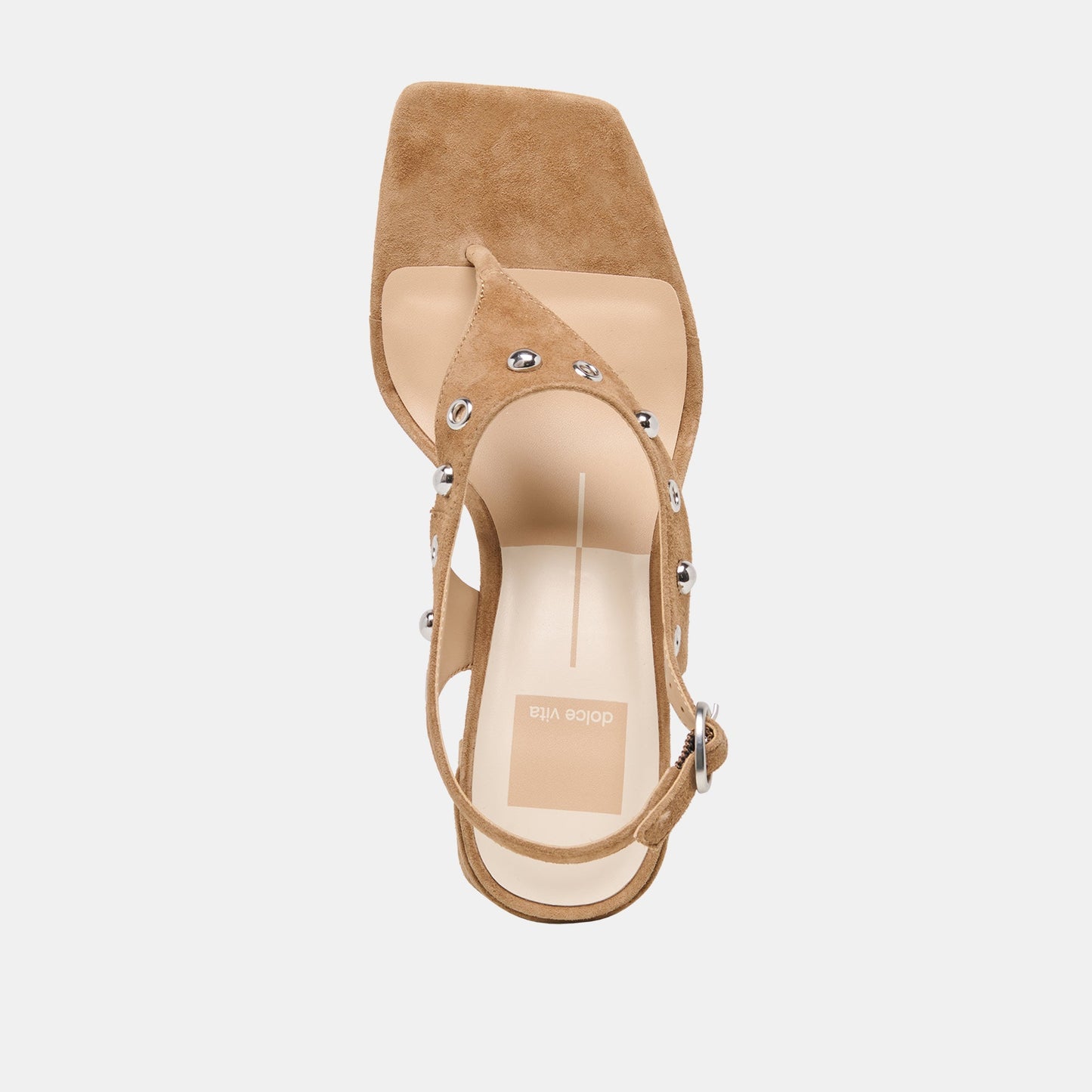 Yves Stud Lt Brown Suede Heels Dolce Vita Outlet