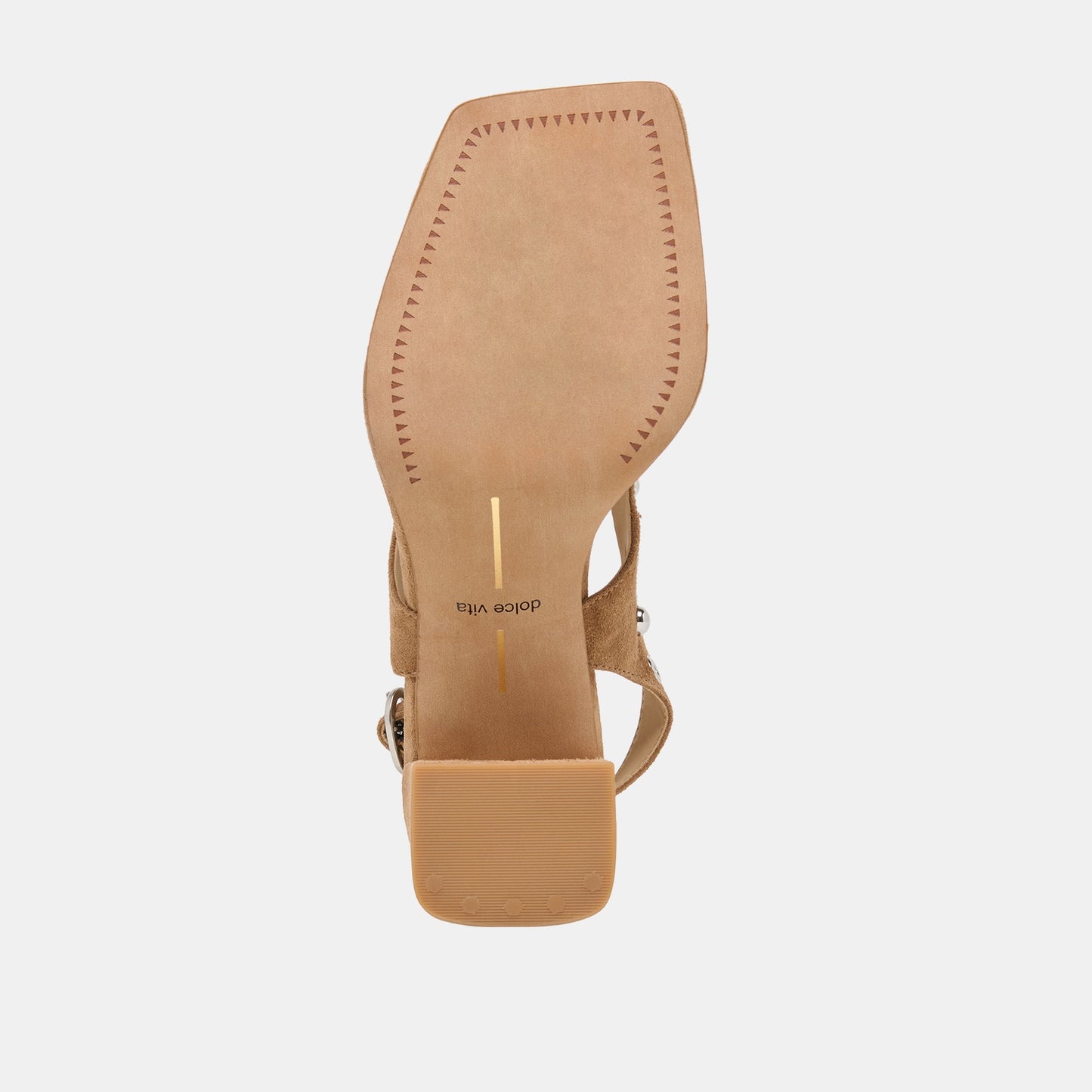 Yves Stud Lt Brown Suede Heels Dolce Vita Outlet