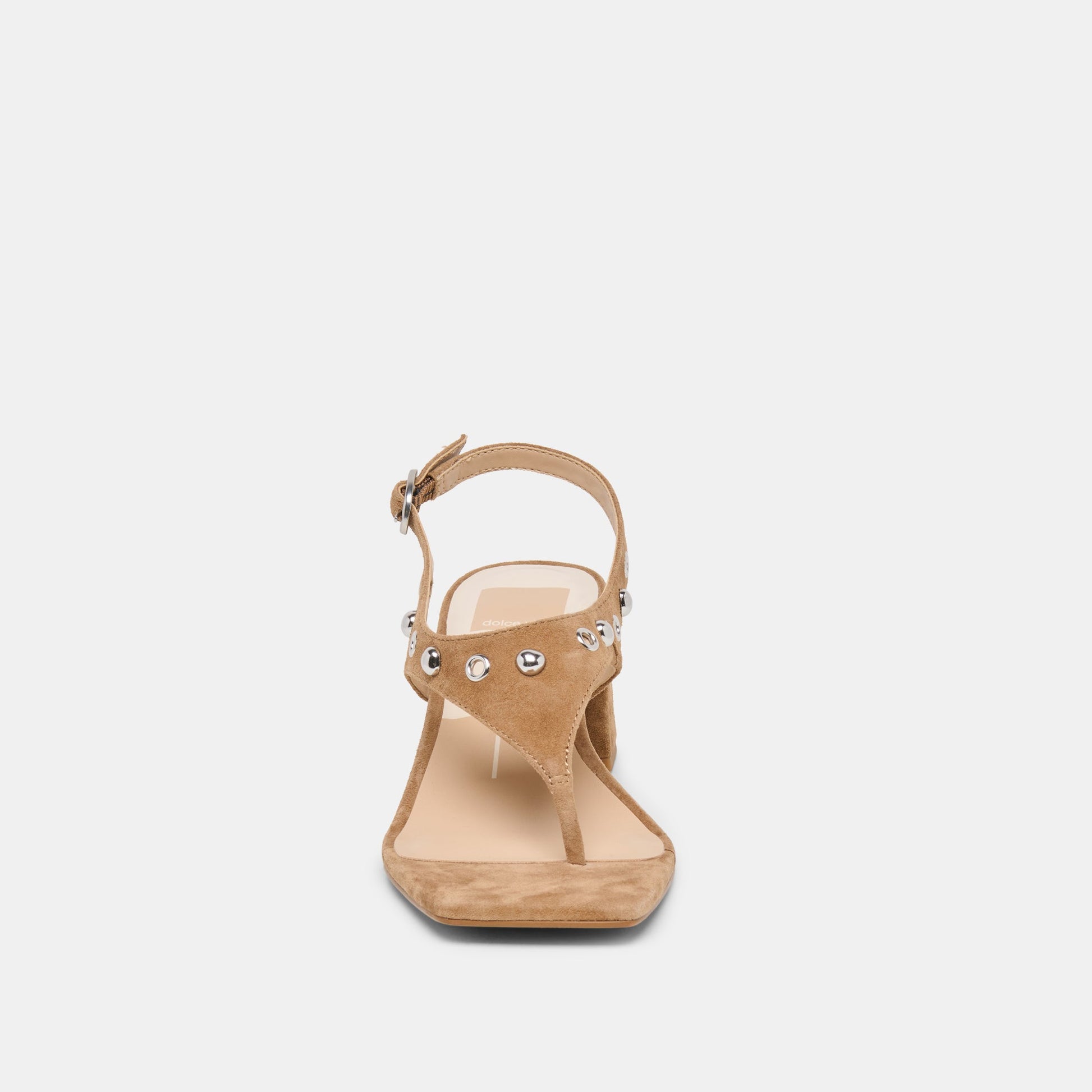 Yves Stud Lt Brown Suede Heels Dolce Vita Outlet