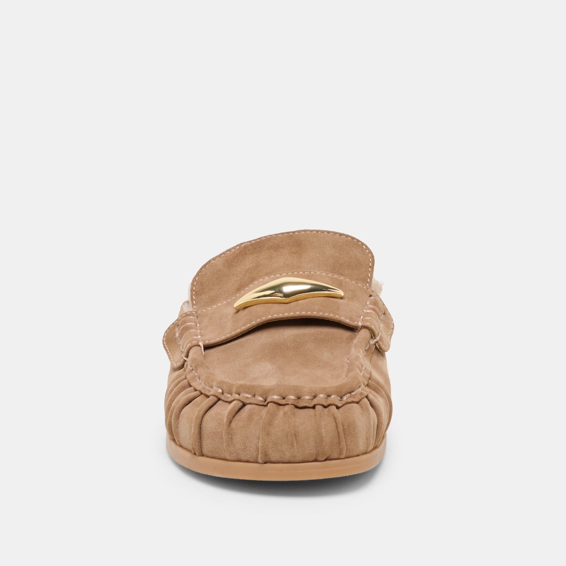 Jodero Plush Mushroom Suede Flats Dolce Vita On sale
