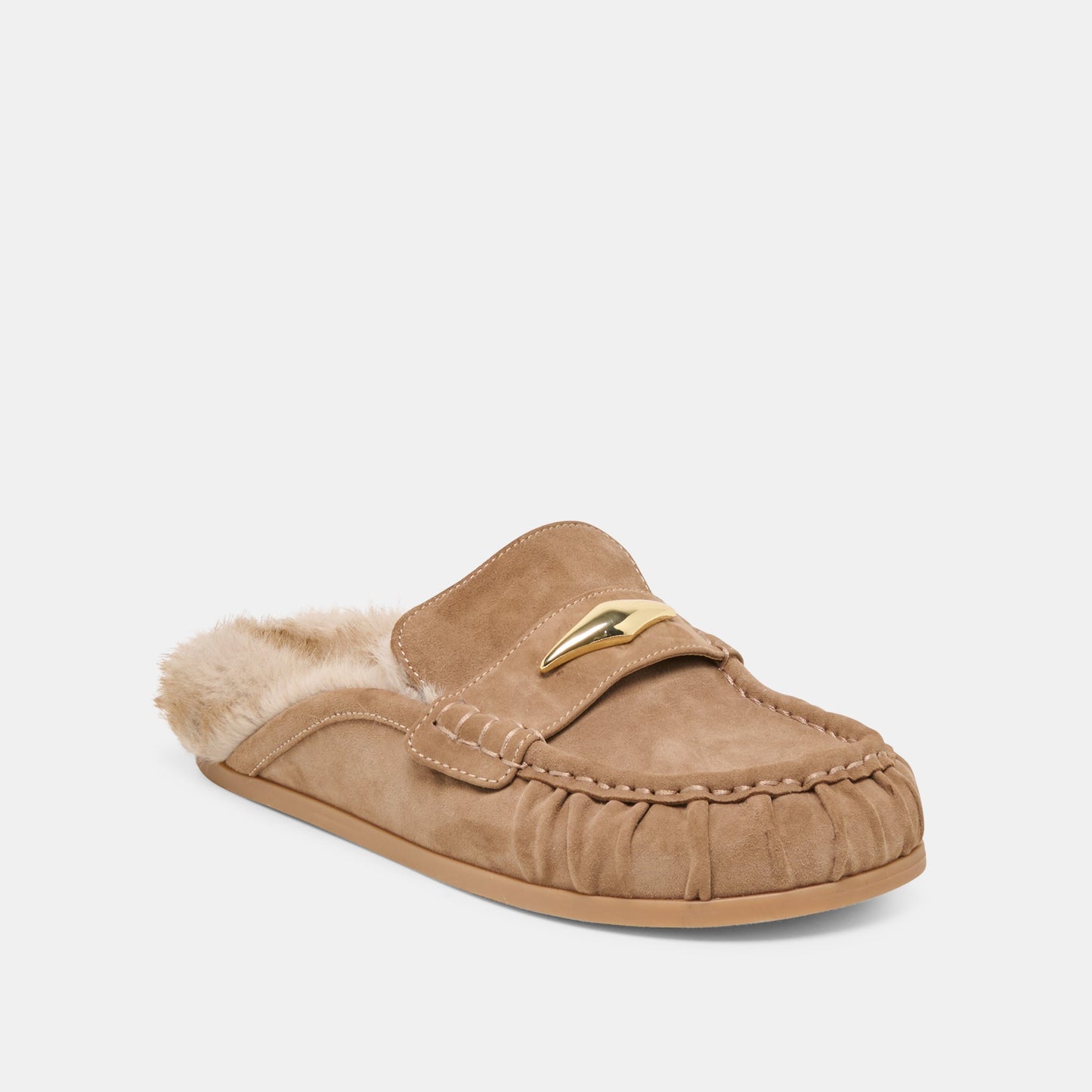 Jodero Plush Mushroom Suede Flats Dolce Vita On sale