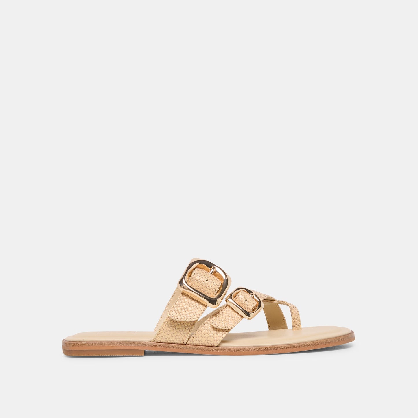 SHORE Sand Raffia Flip-Flop Buckled Sandals Dolce Vita For sale