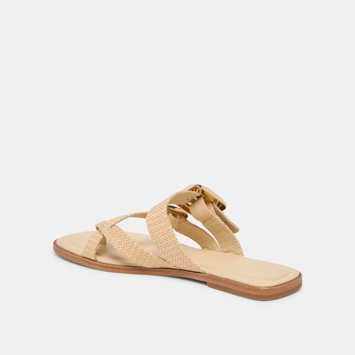 SHORE Sand Raffia Flip-Flop Buckled Sandals Dolce Vita For sale