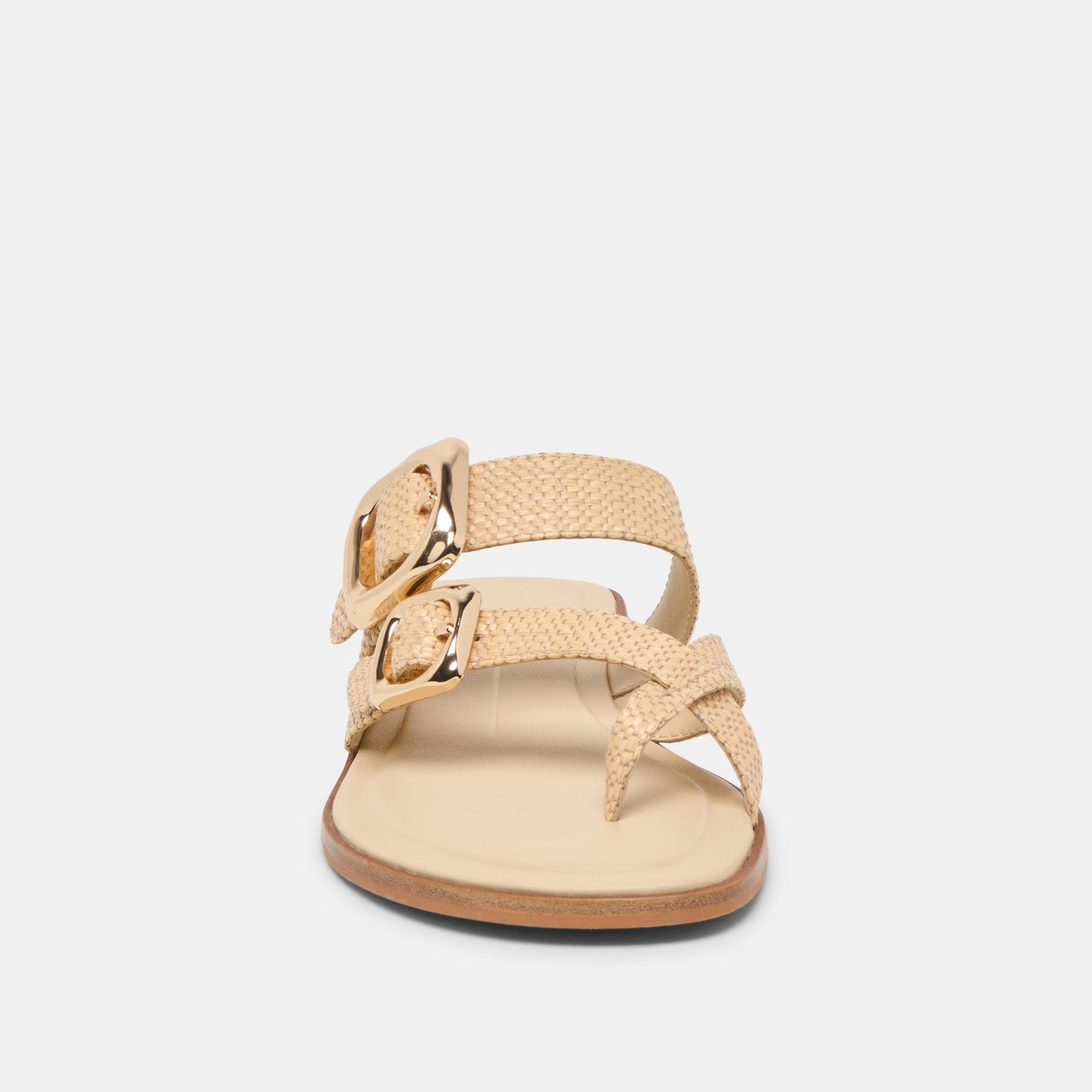 SHORE Sand Raffia Flip-Flop Buckled Sandals Dolce Vita For sale