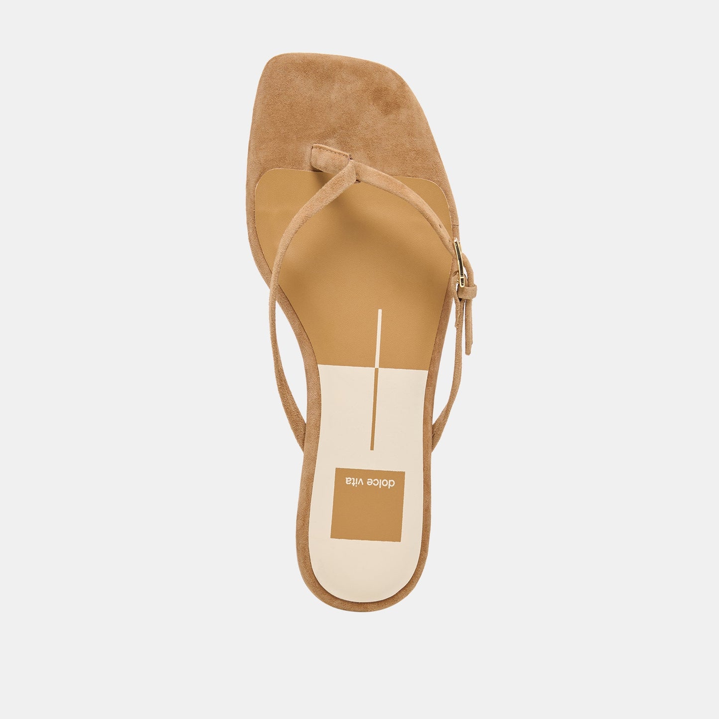 MALTA Lt Brown Suede Buckle Flip-Flop Sandals Dolce Vita On sale