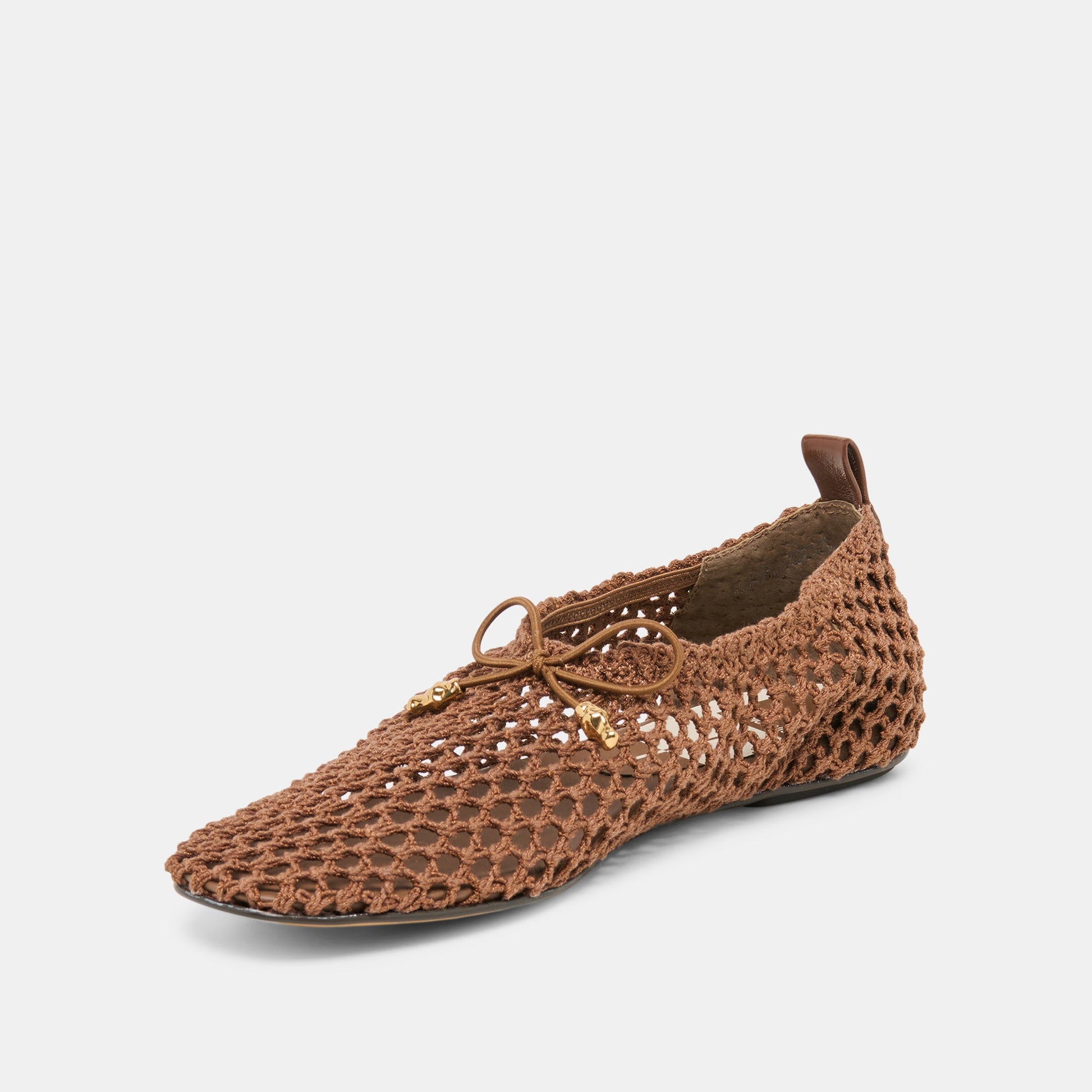 Kaylyn Dk Brown Crochet Flats Dolce Vita For sale