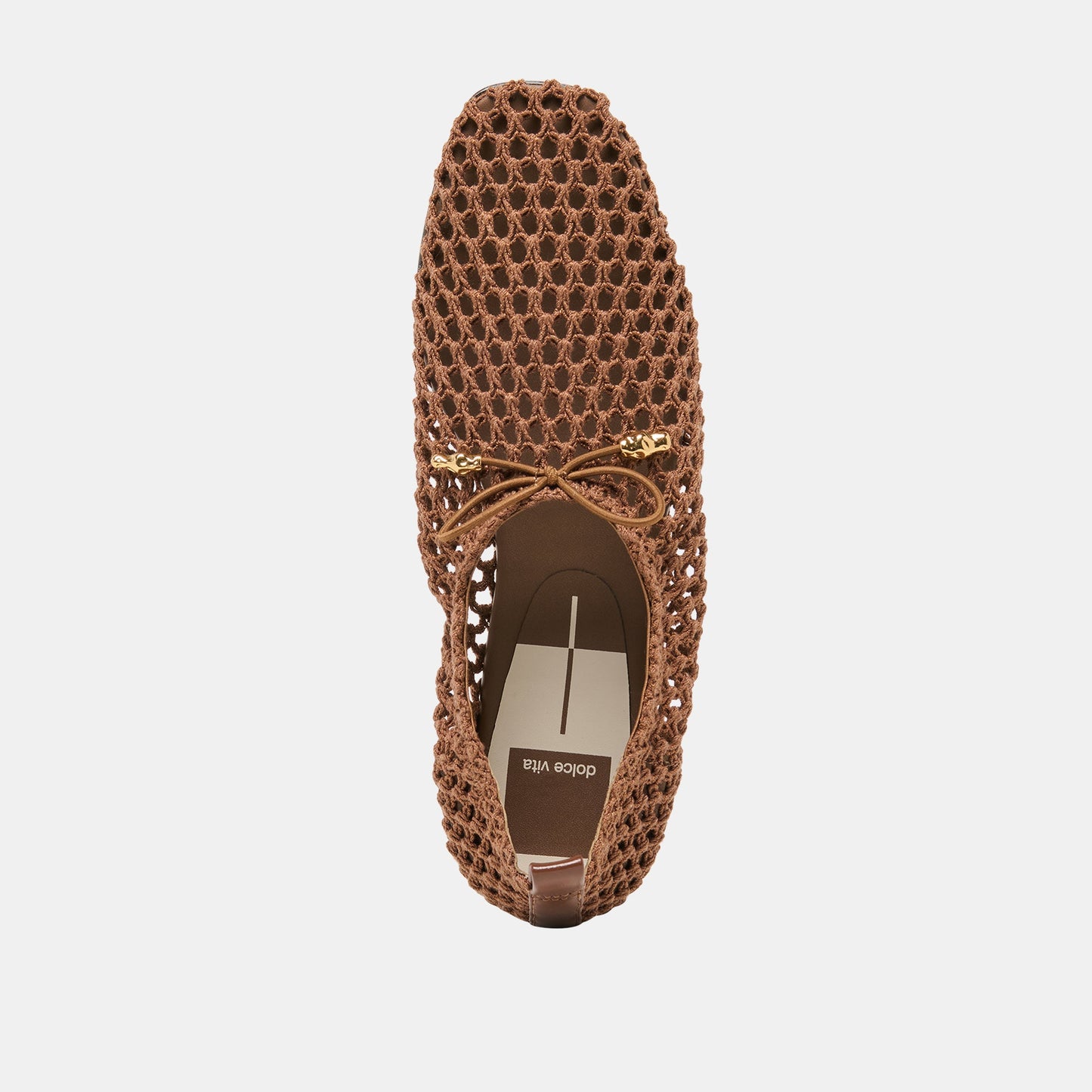 Kaylyn Dk Brown Crochet Flats Dolce Vita For sale