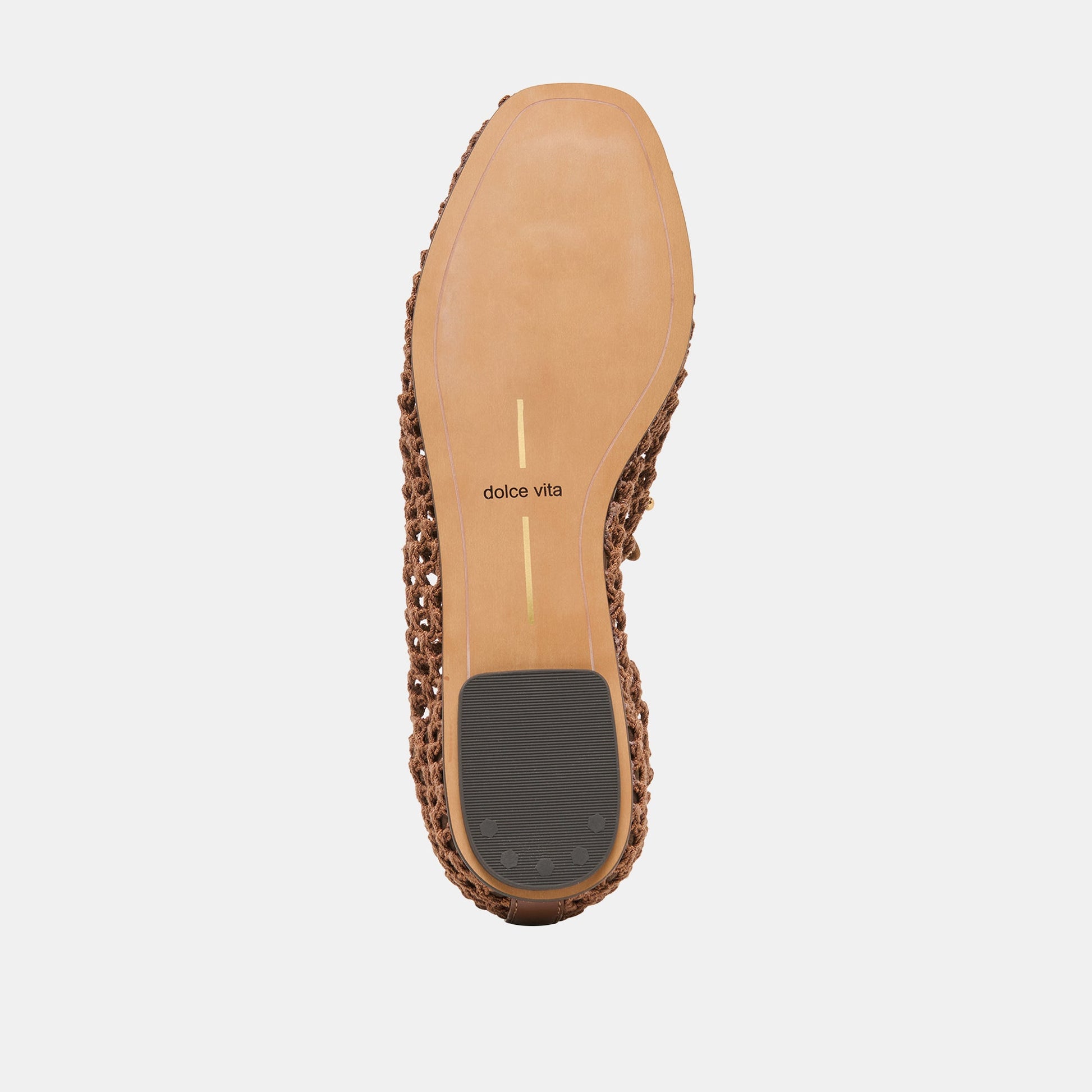 Kaylyn Dk Brown Crochet Flats Dolce Vita For sale