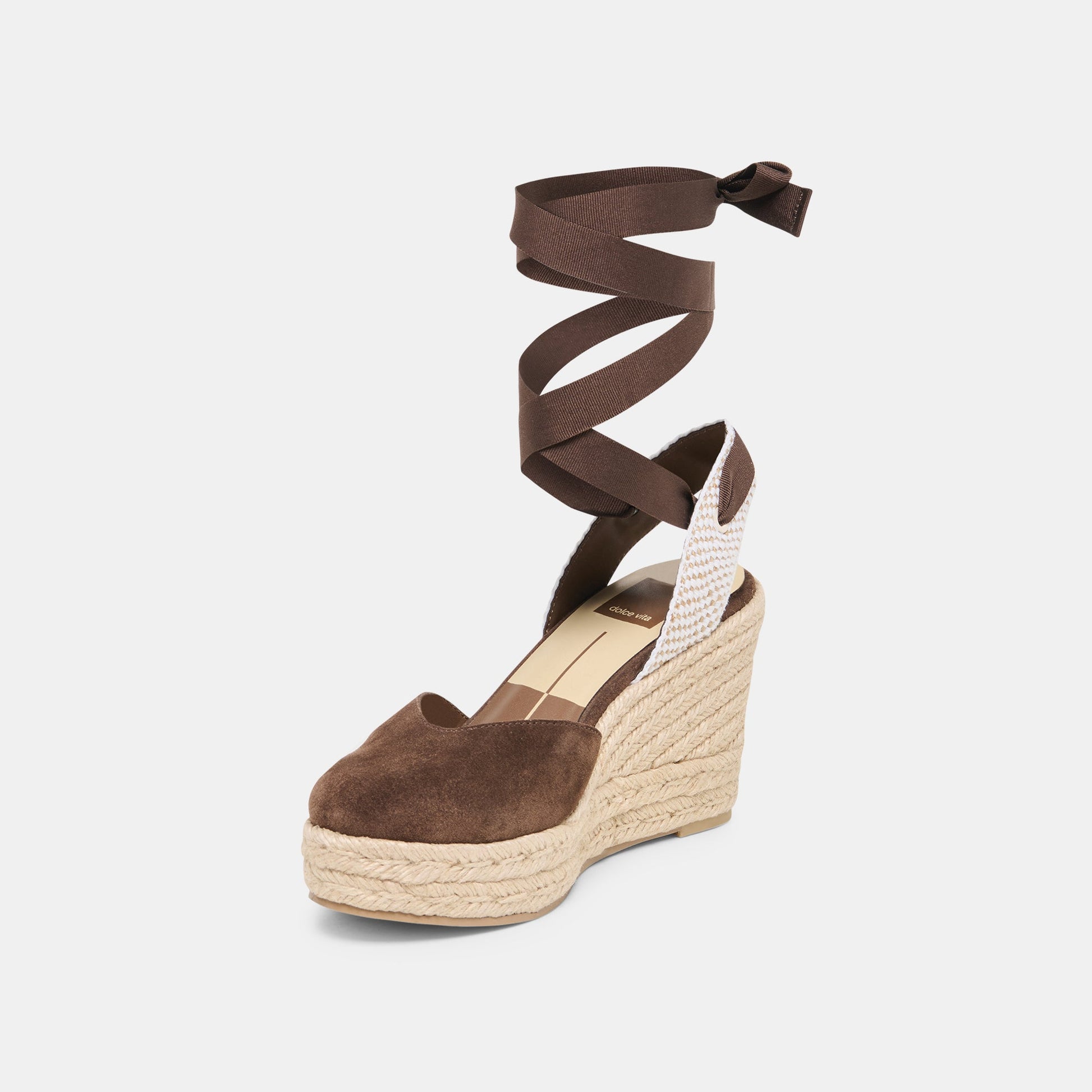 Noura Dk Brown Suede Wedges Dolce Vita Discount