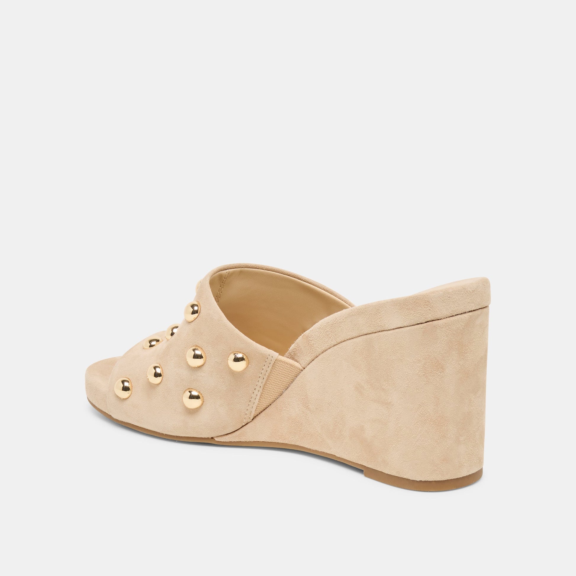 Holta Stud Camel Suede Wedges Dolce Vita On sale