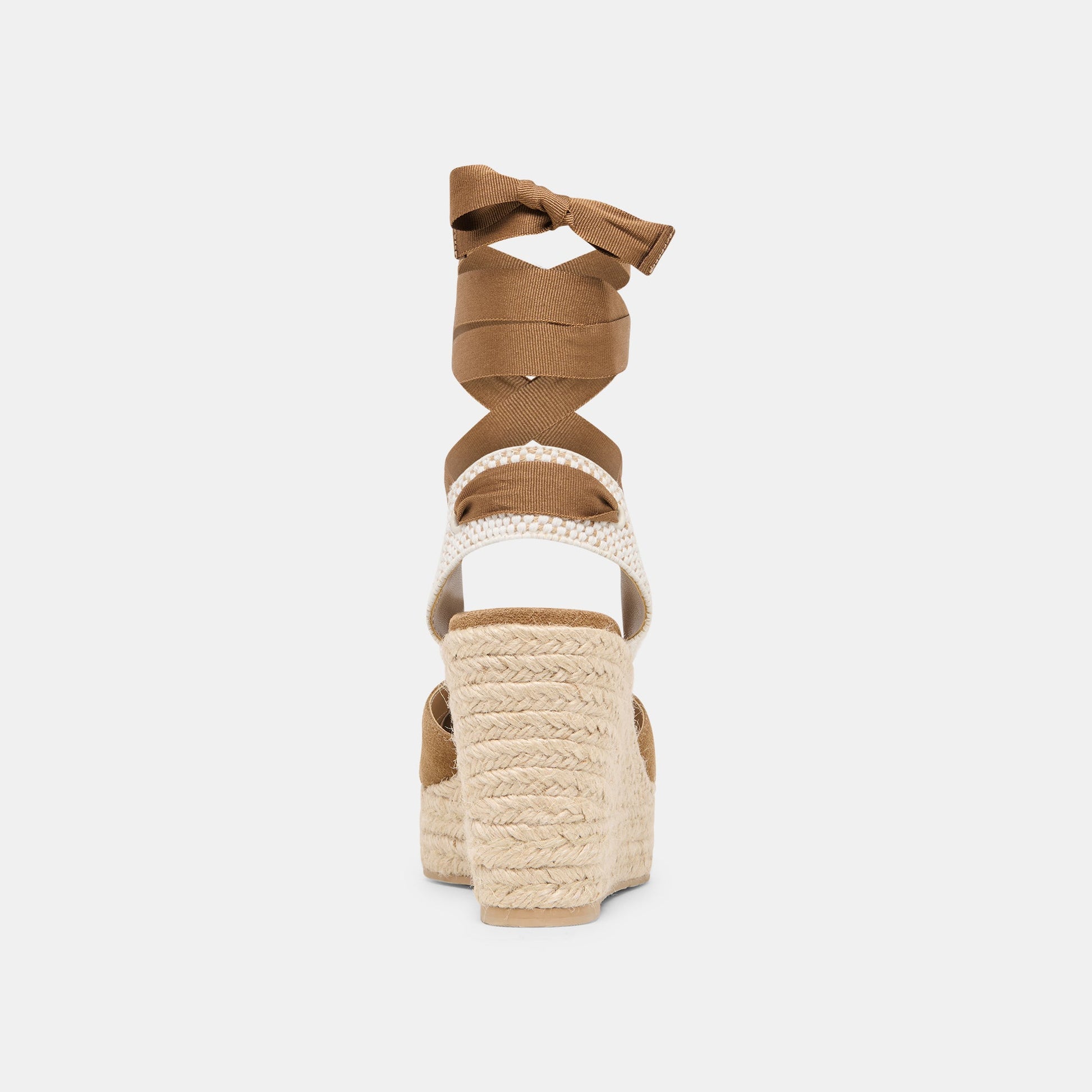Noura Lt Brown Suede Wedges Dolce Vita New