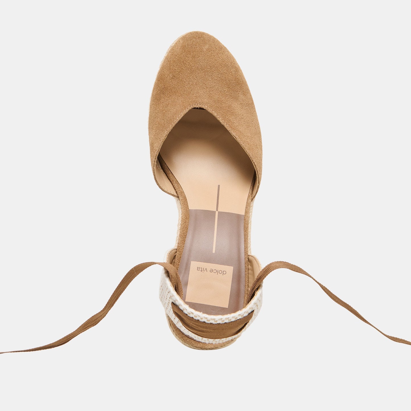 Noura Lt Brown Suede Wedges Dolce Vita New