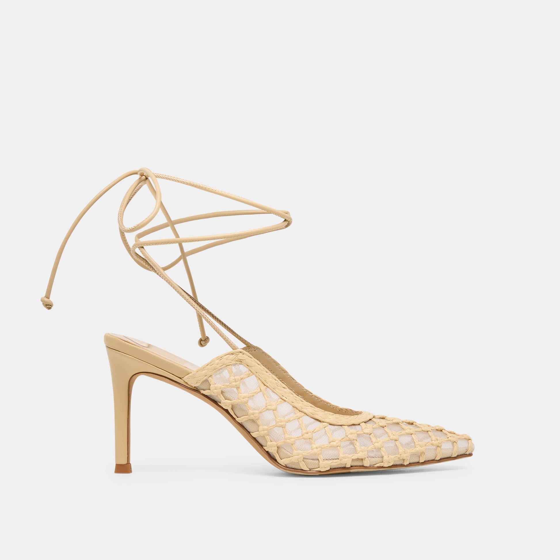 Yael Lt Natural Woven Raffia Heels Dolce Vita Sale