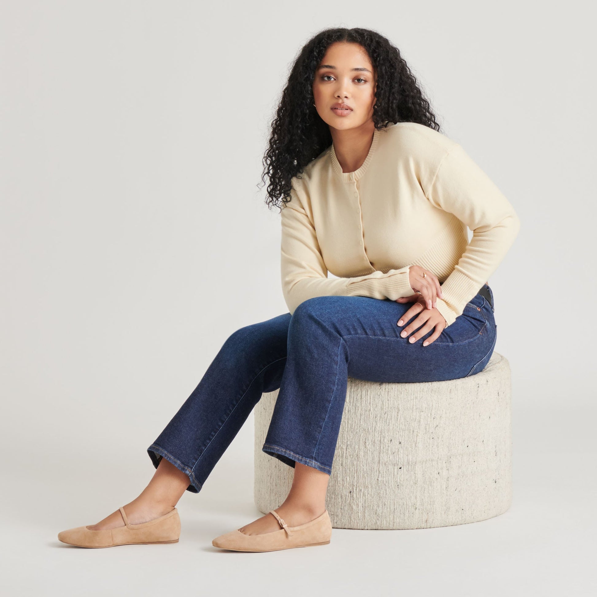 Reyes Bamboo Suede Ballet Flats Dolce Vita On sale