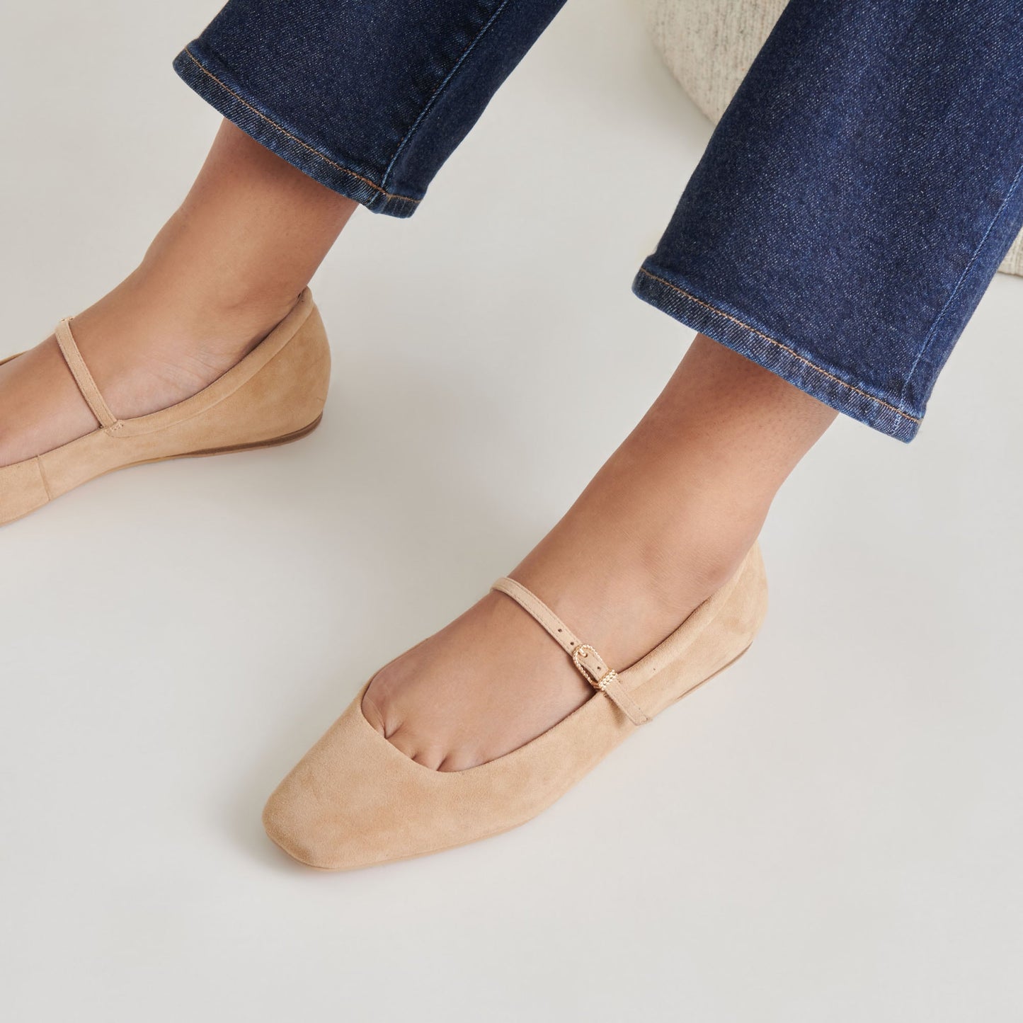 Reyes Bamboo Suede Ballet Flats Dolce Vita On sale