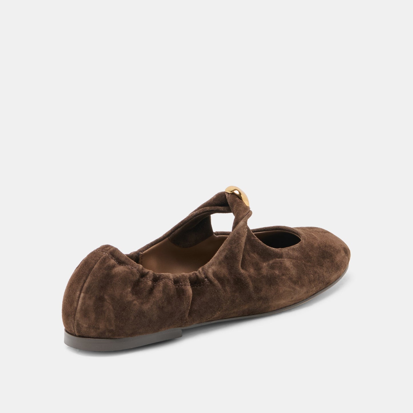 Cornel Dk Brown Suede Flats Dolce Vita New