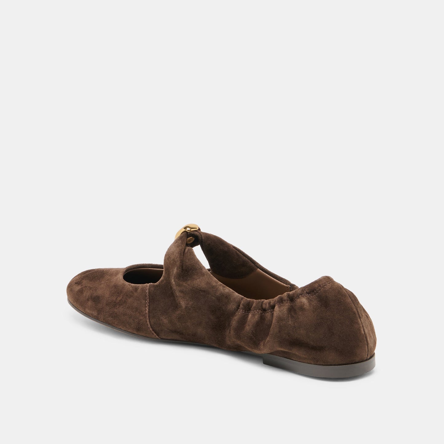 Cornel Dk Brown Suede Flats Dolce Vita New