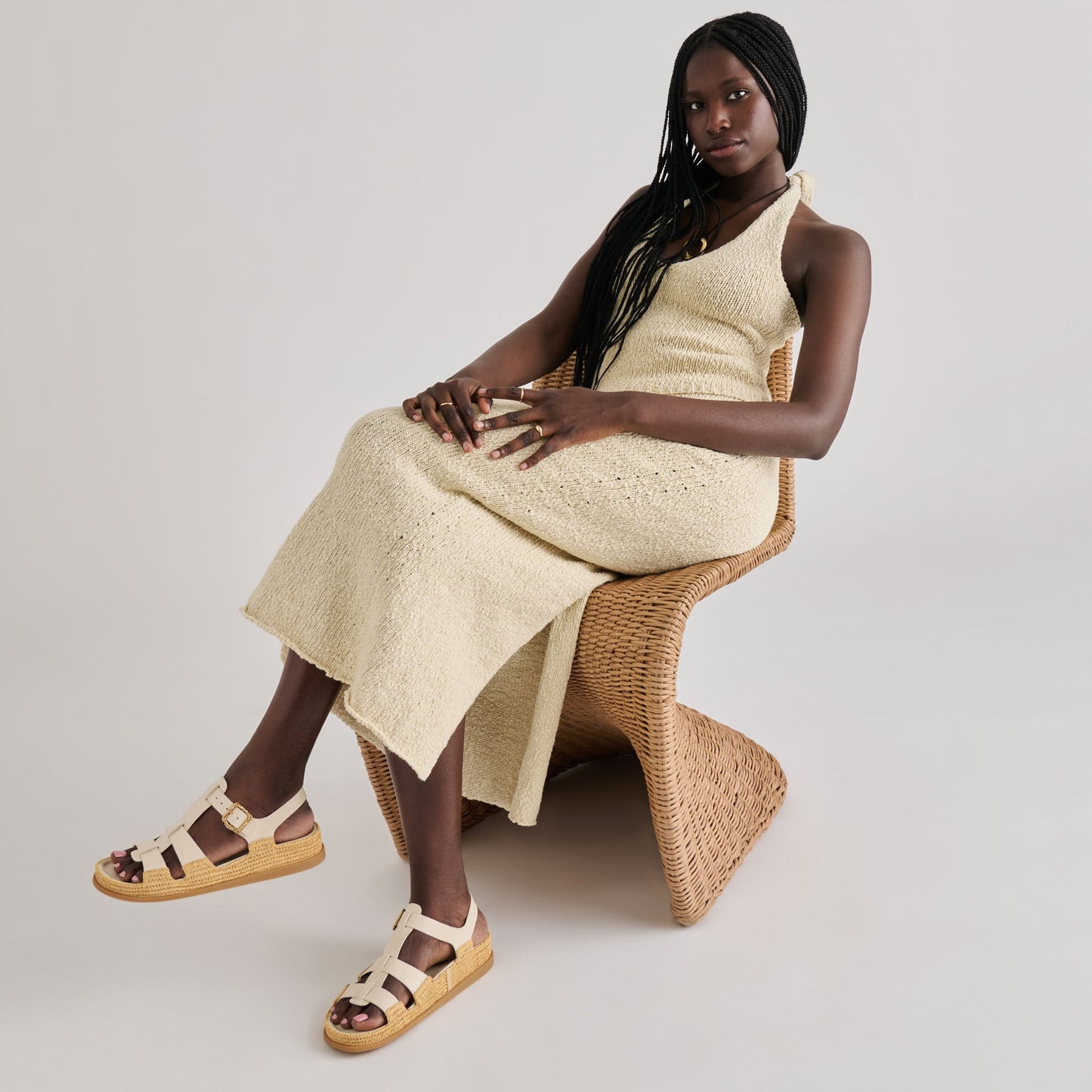 Shenna Bone Leather Sandals Dolce Vita Sale