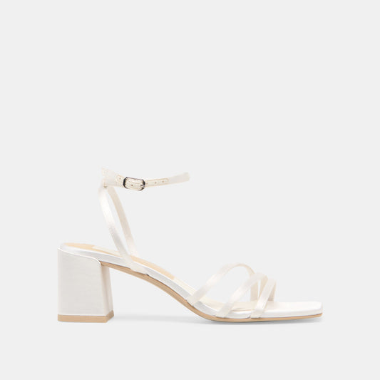 Ysabel True White Satin Heels Dolce Vita On sale