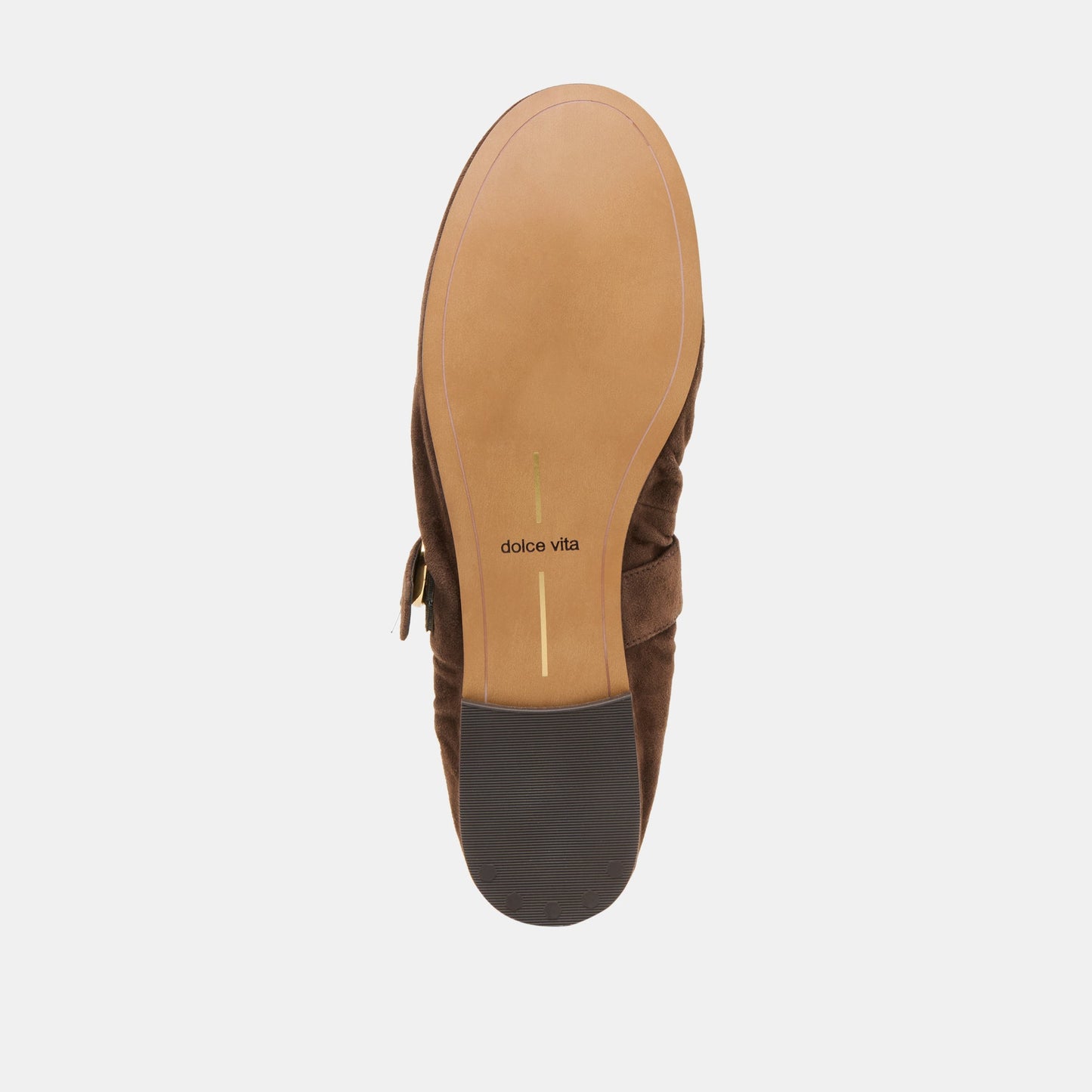 Caely Dk Brown Suede Ballet Flats Dolce Vita us