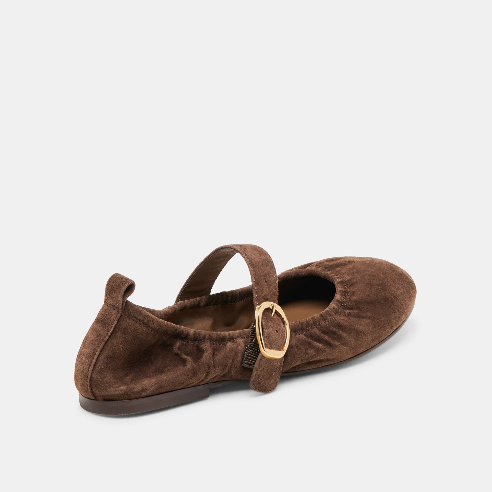 Caely Dk Brown Suede Ballet Flats Dolce Vita us