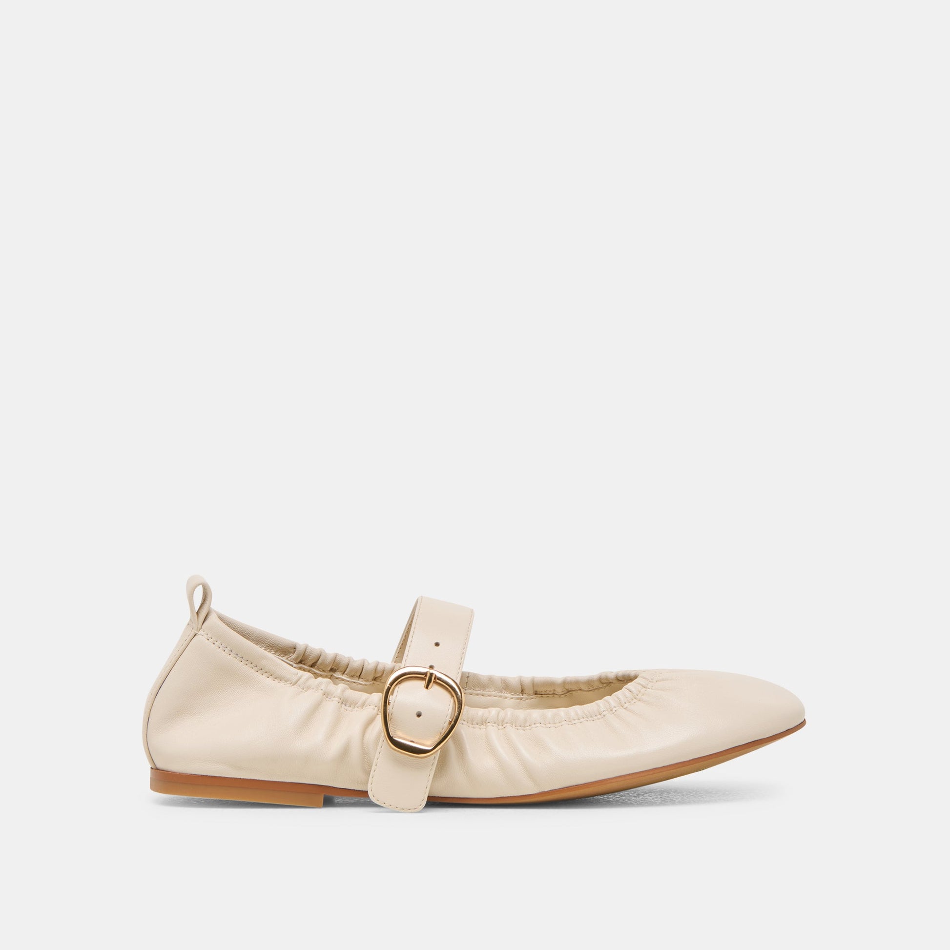 Caely Bone Leather Ballet Flats Dolce Vita New