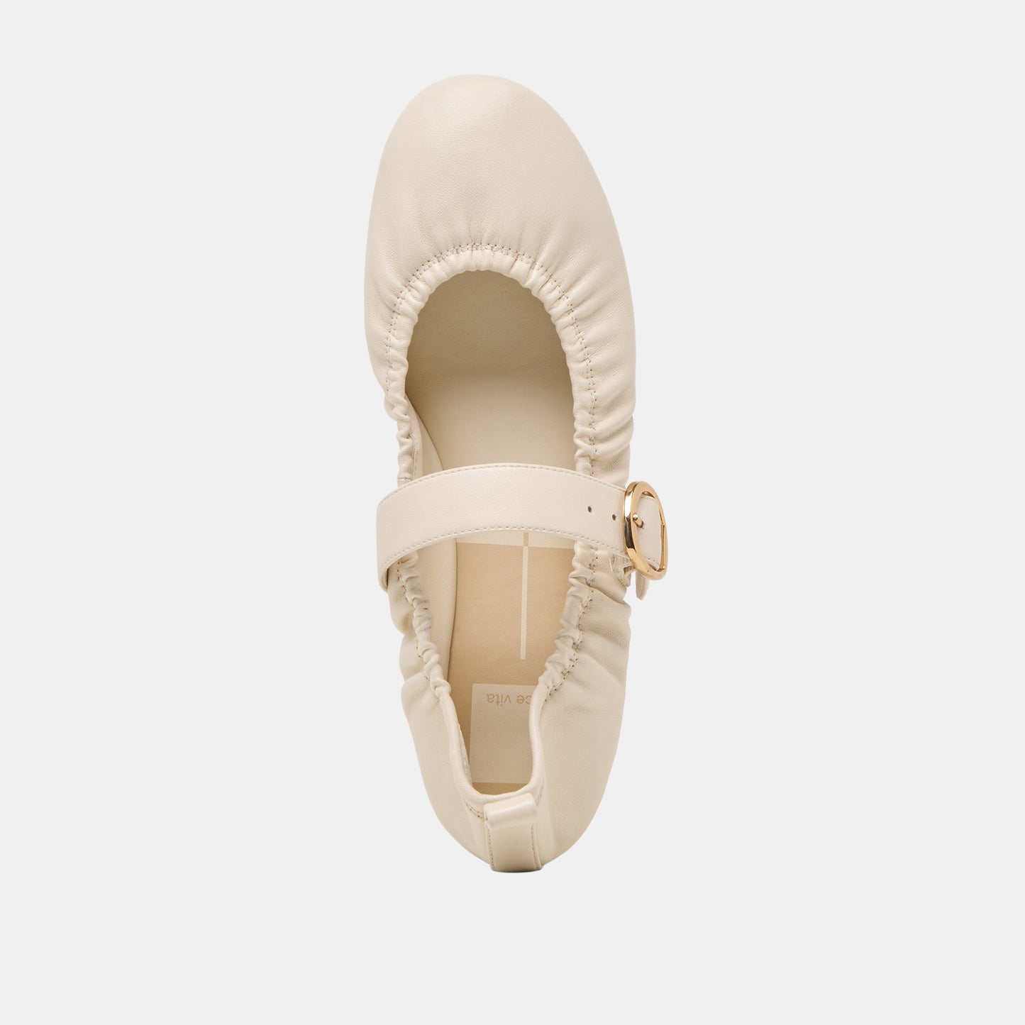 Caely Bone Leather Ballet Flats Dolce Vita New