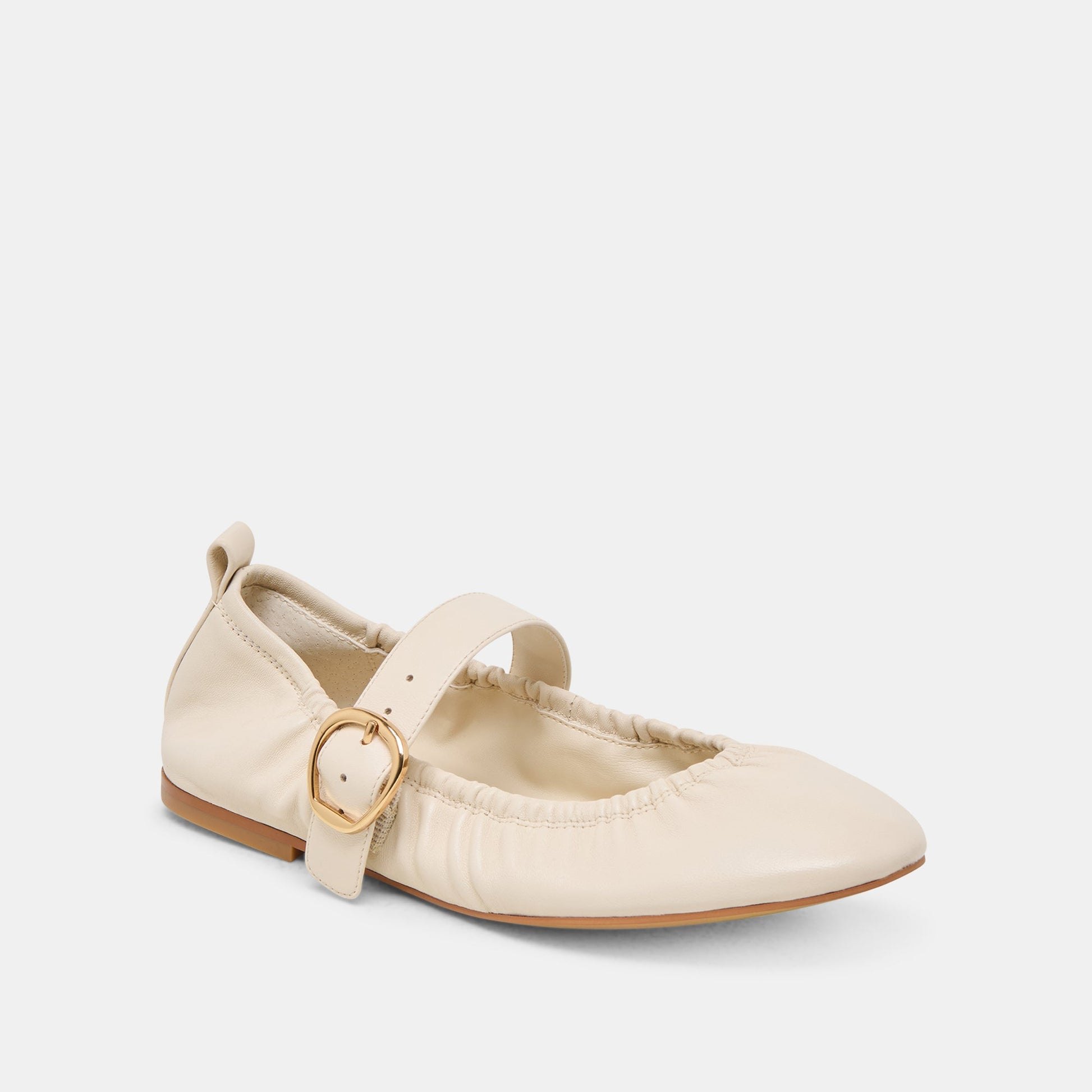 Caely Bone Leather Ballet Flats Dolce Vita New