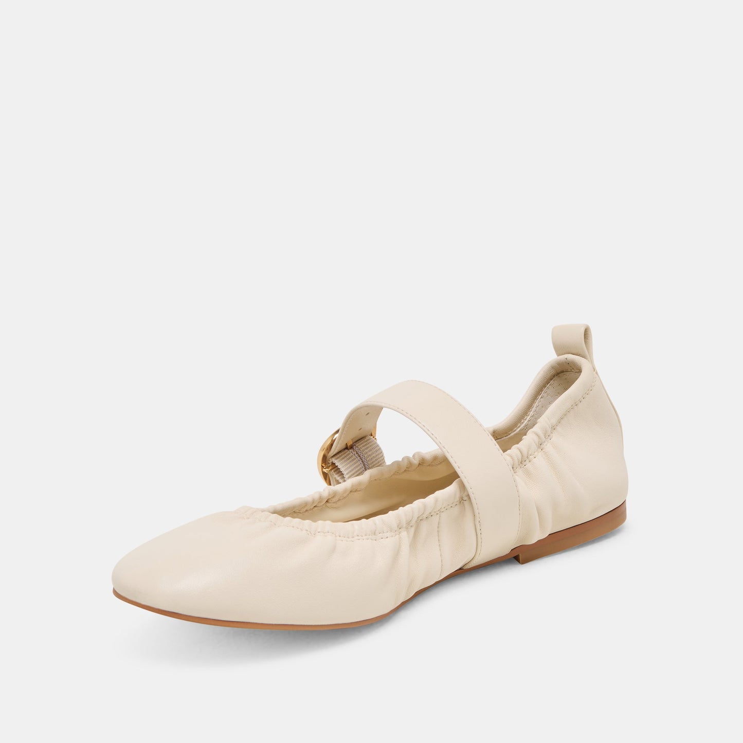 Caely Bone Leather Ballet Flats Dolce Vita New
