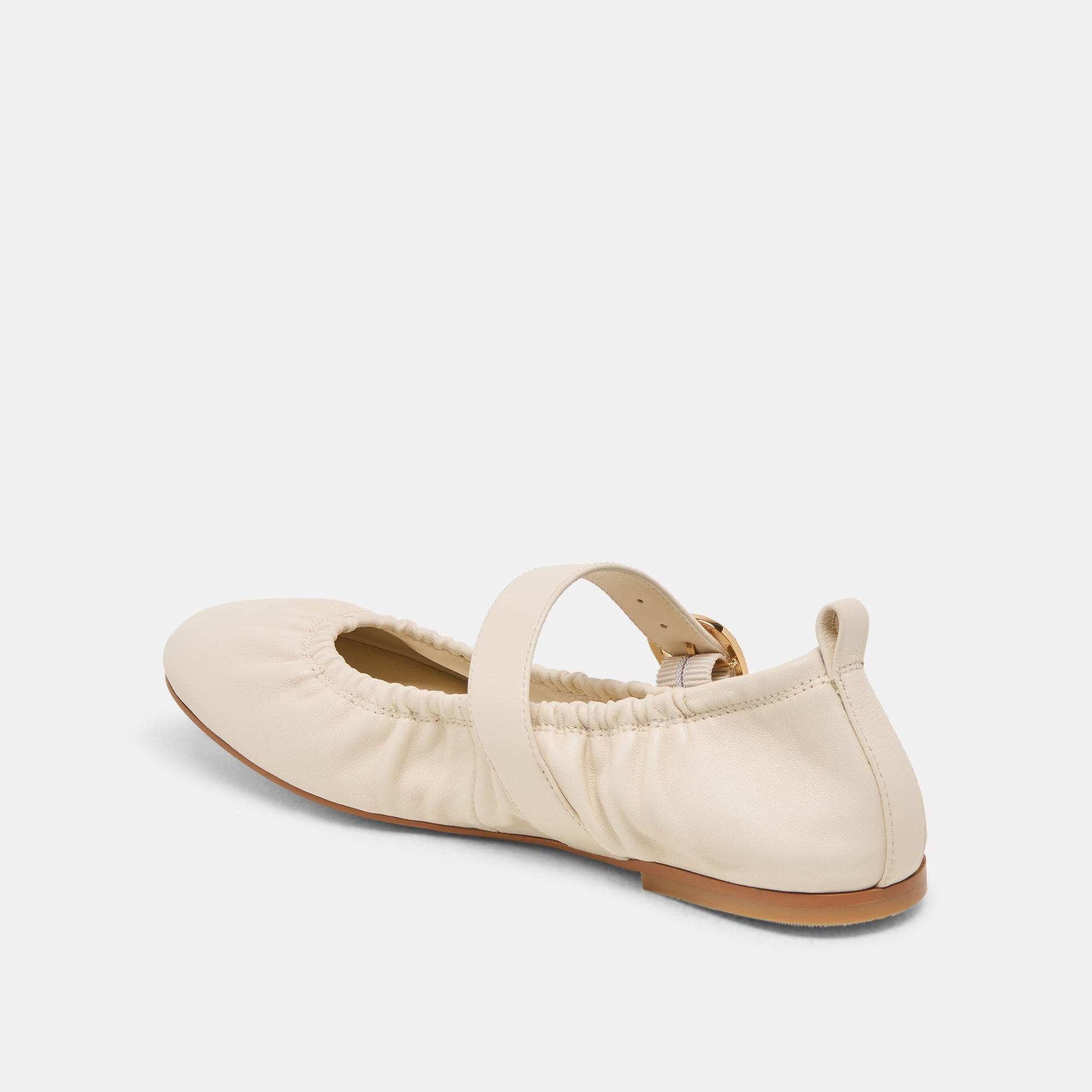 Caely Bone Leather Ballet Flats Dolce Vita New