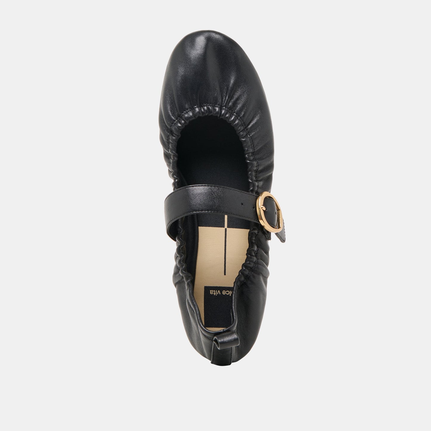 Caely Black Leather Ballet Flats Dolce Vita Discount