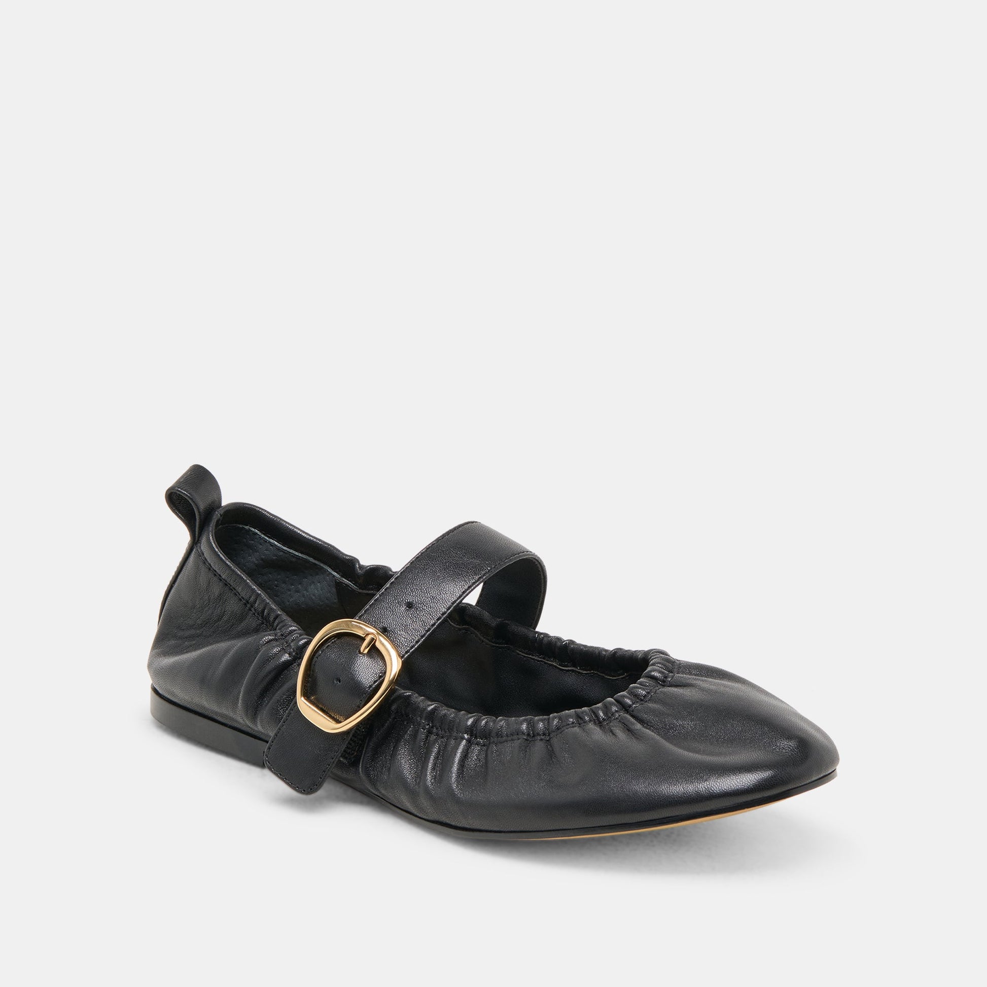 Caely Black Leather Ballet Flats Dolce Vita Discount