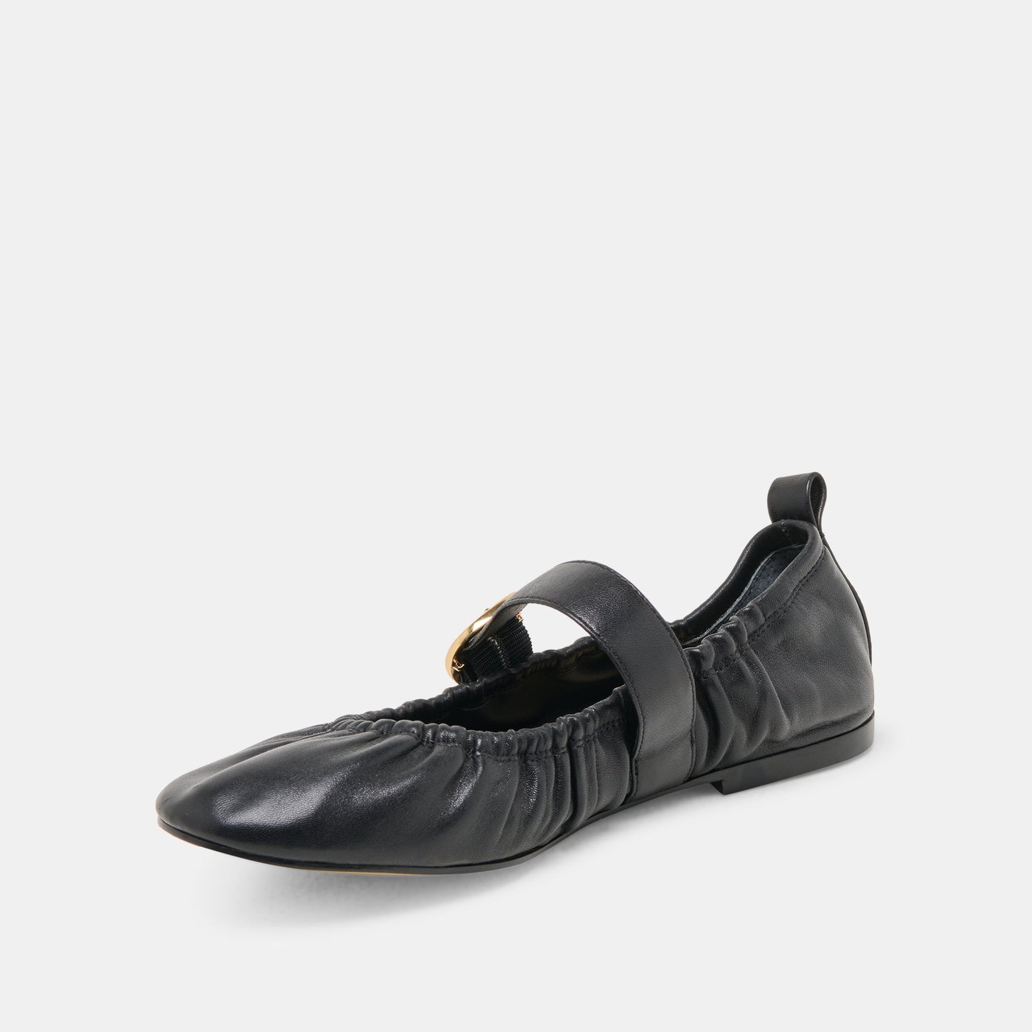 Caely Black Leather Ballet Flats Dolce Vita Discount