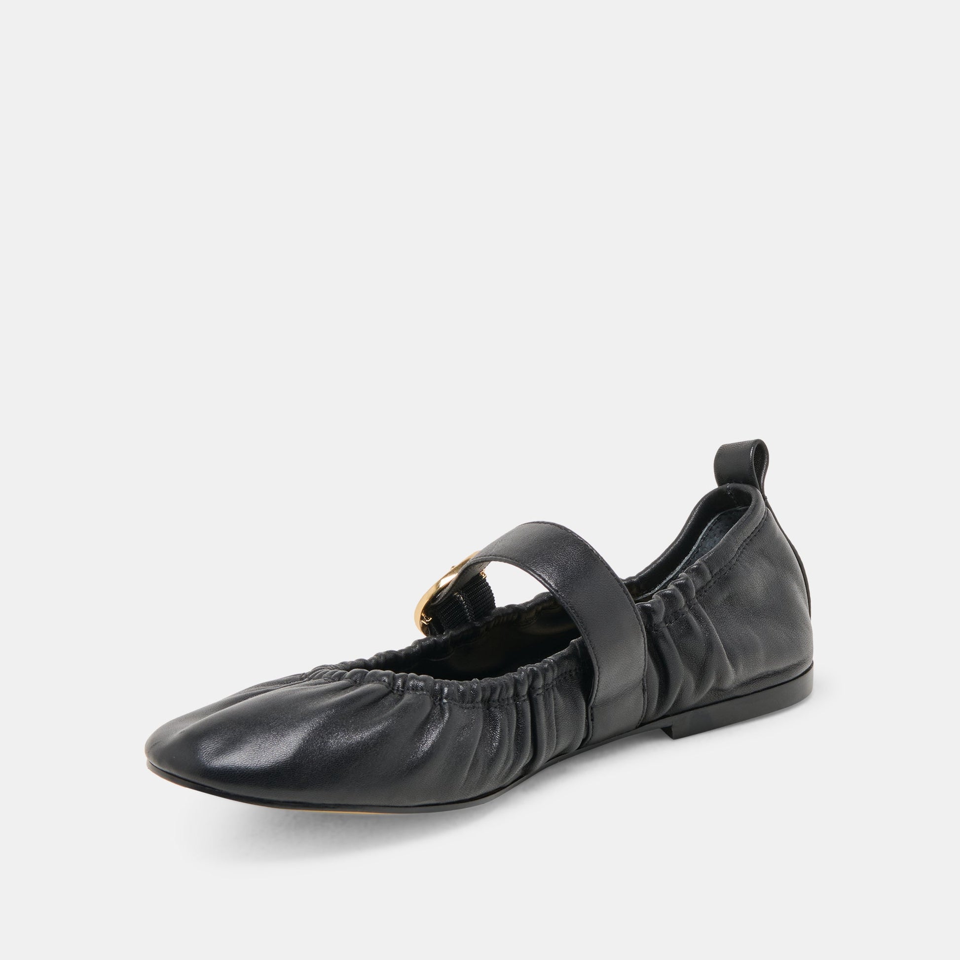 Caely Black Leather Ballet Flats Dolce Vita Discount